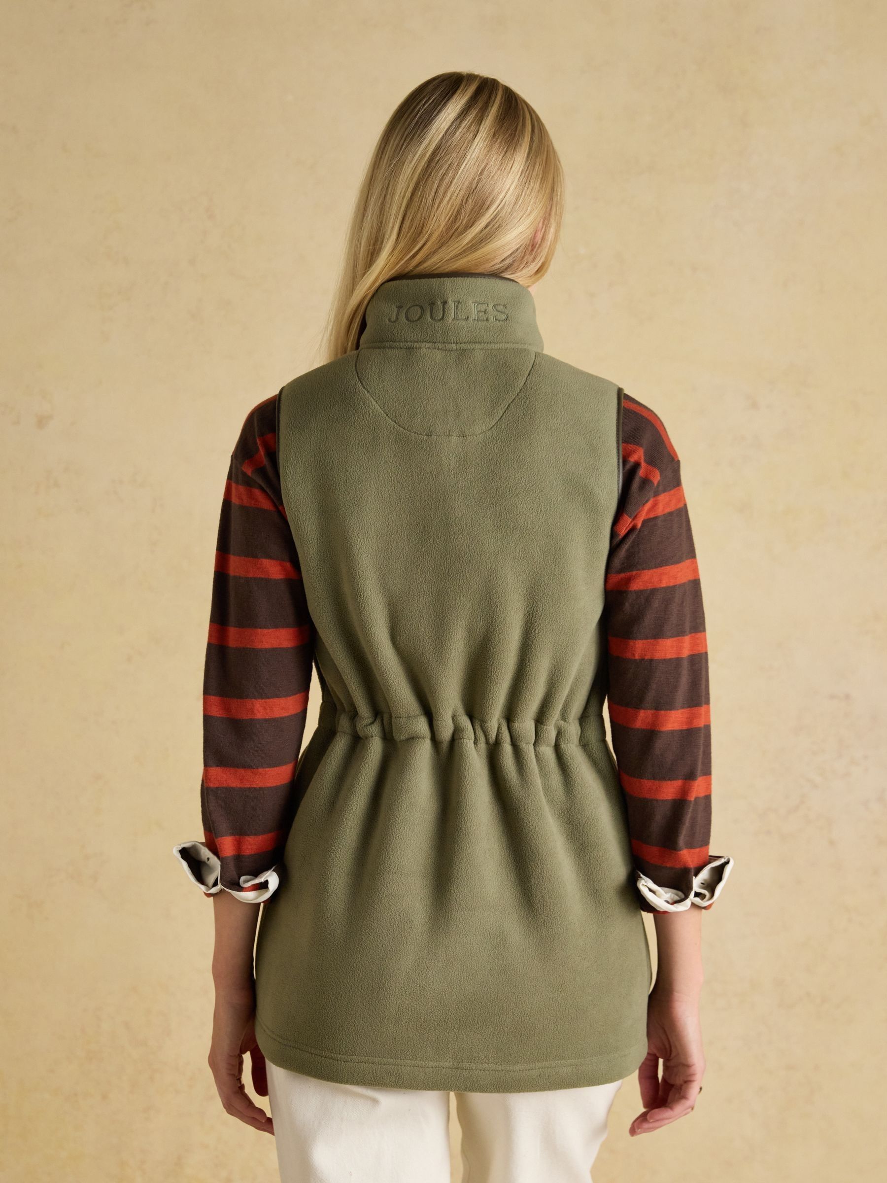 Heritage Light Green Longline Fleece Gilet - Image 2 of 11