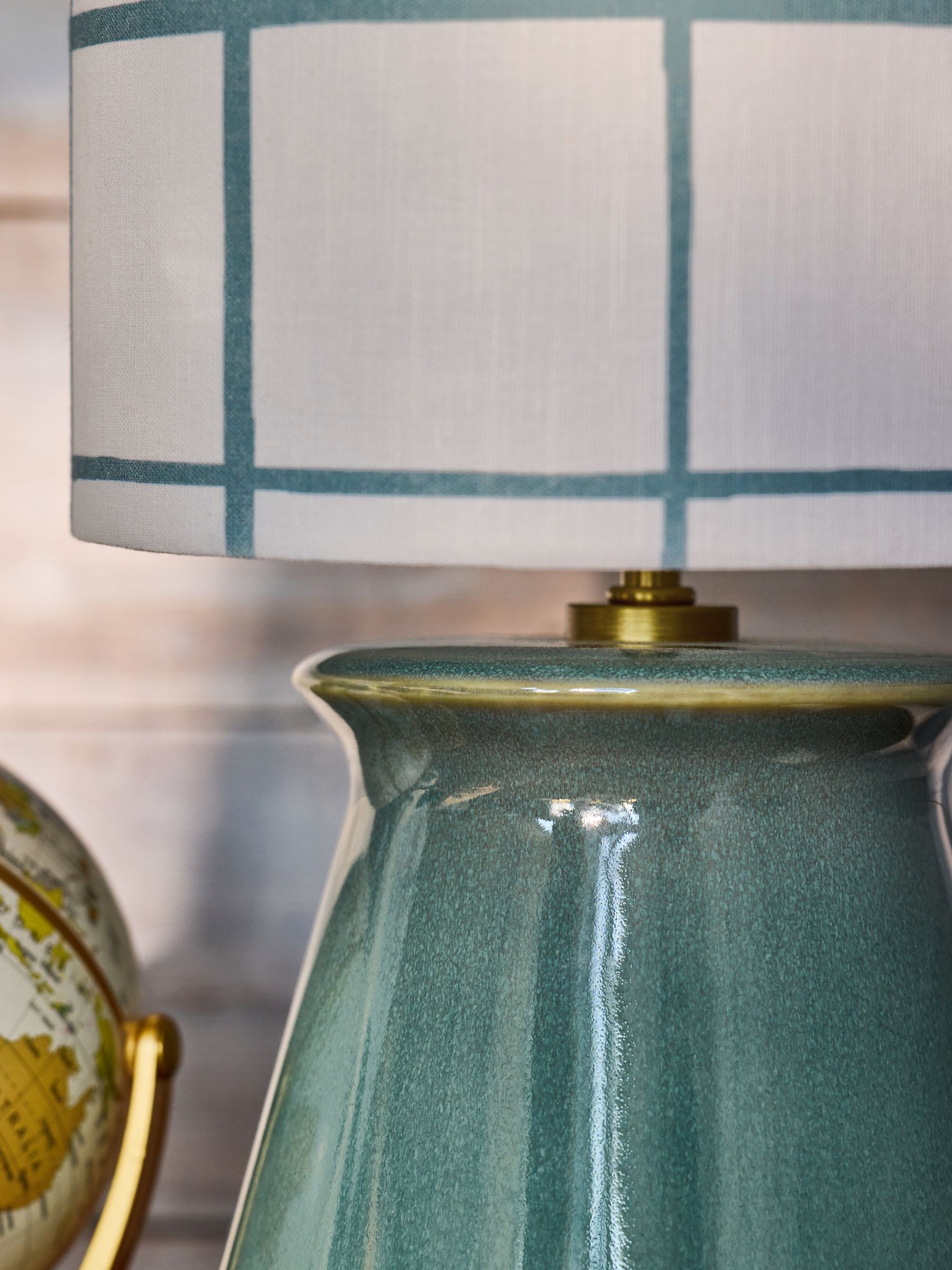 Teal Blue Rechargeable Table Lamp - Image 3 of 8