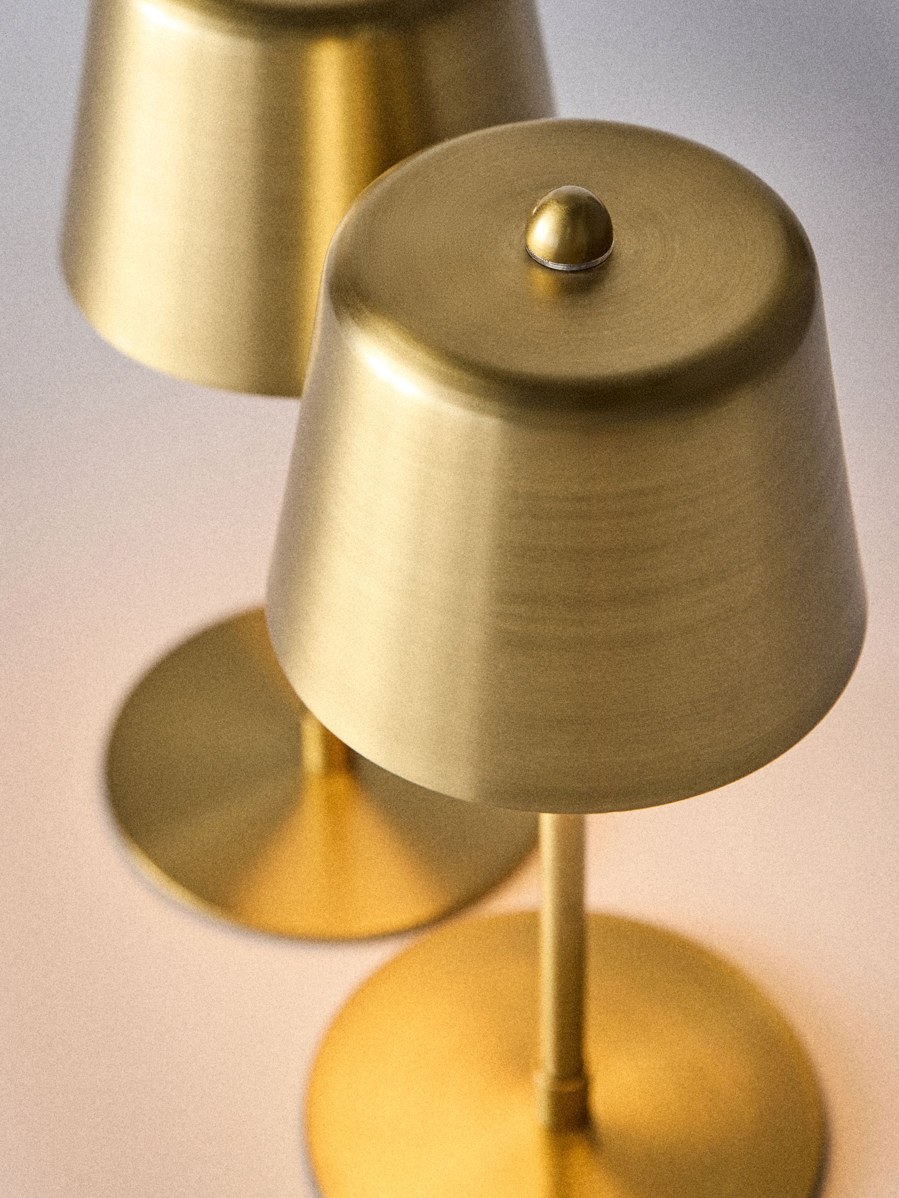 2 Pack Brass Rechargeable Table Lamps - Image 5 of 10