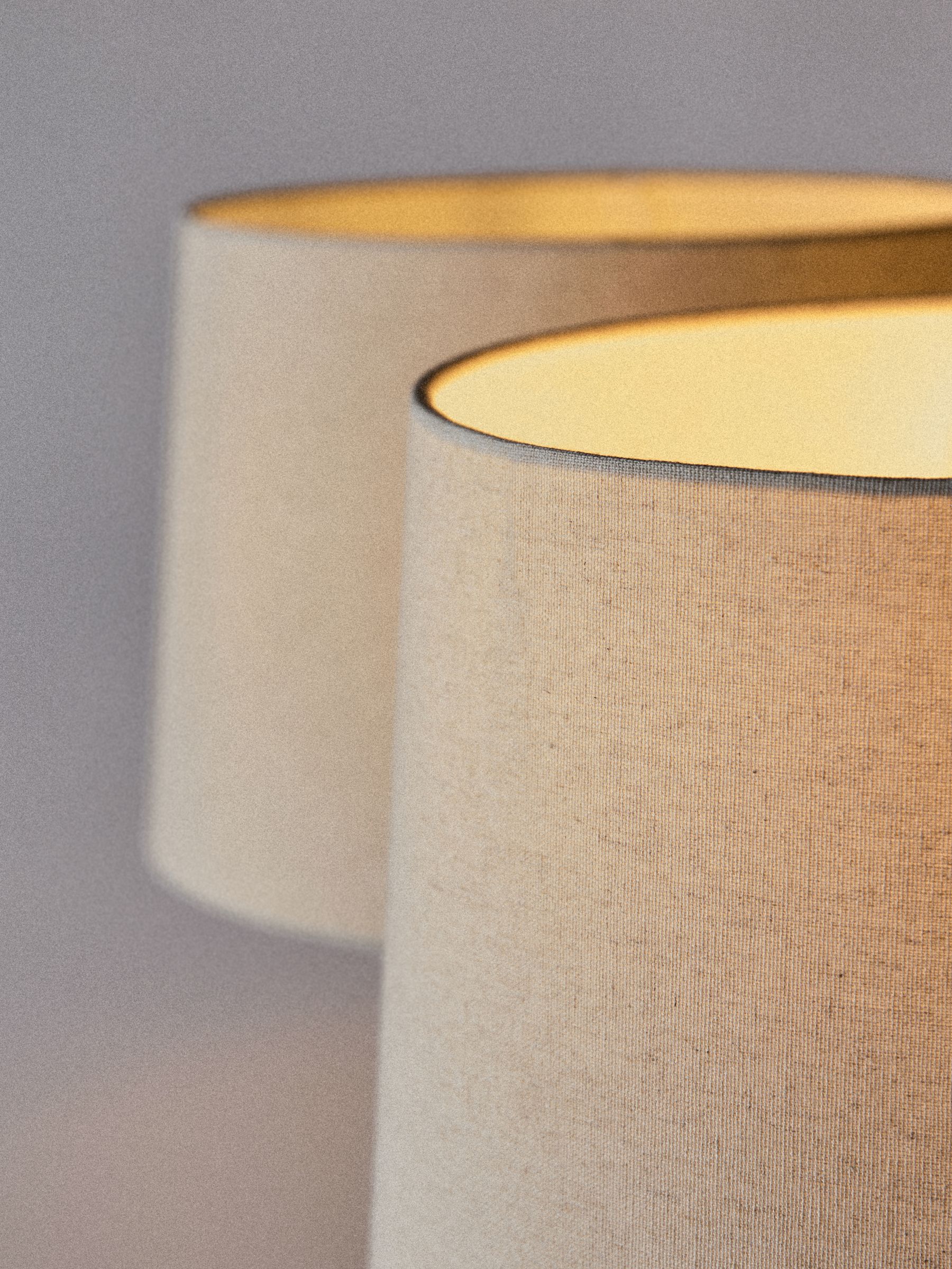 2 Pack Black/Cream Ribbed Glass Table Lamps - Image 6 of 6