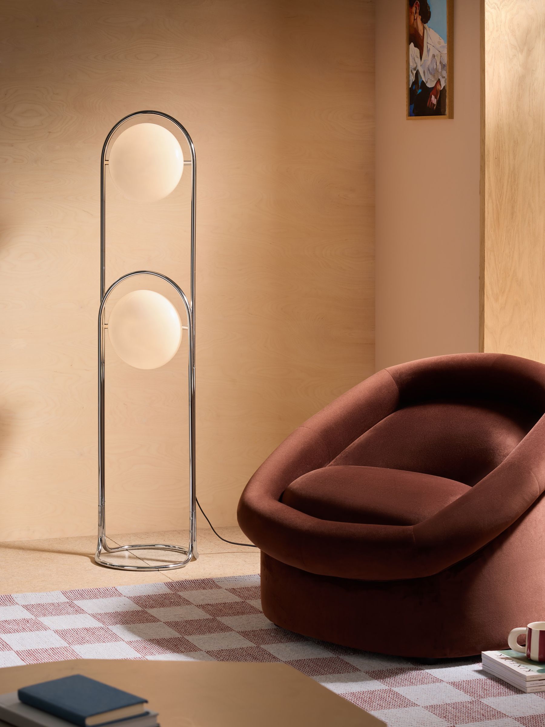 Piper Floor Lamp in Chrome - Image 1 of 5