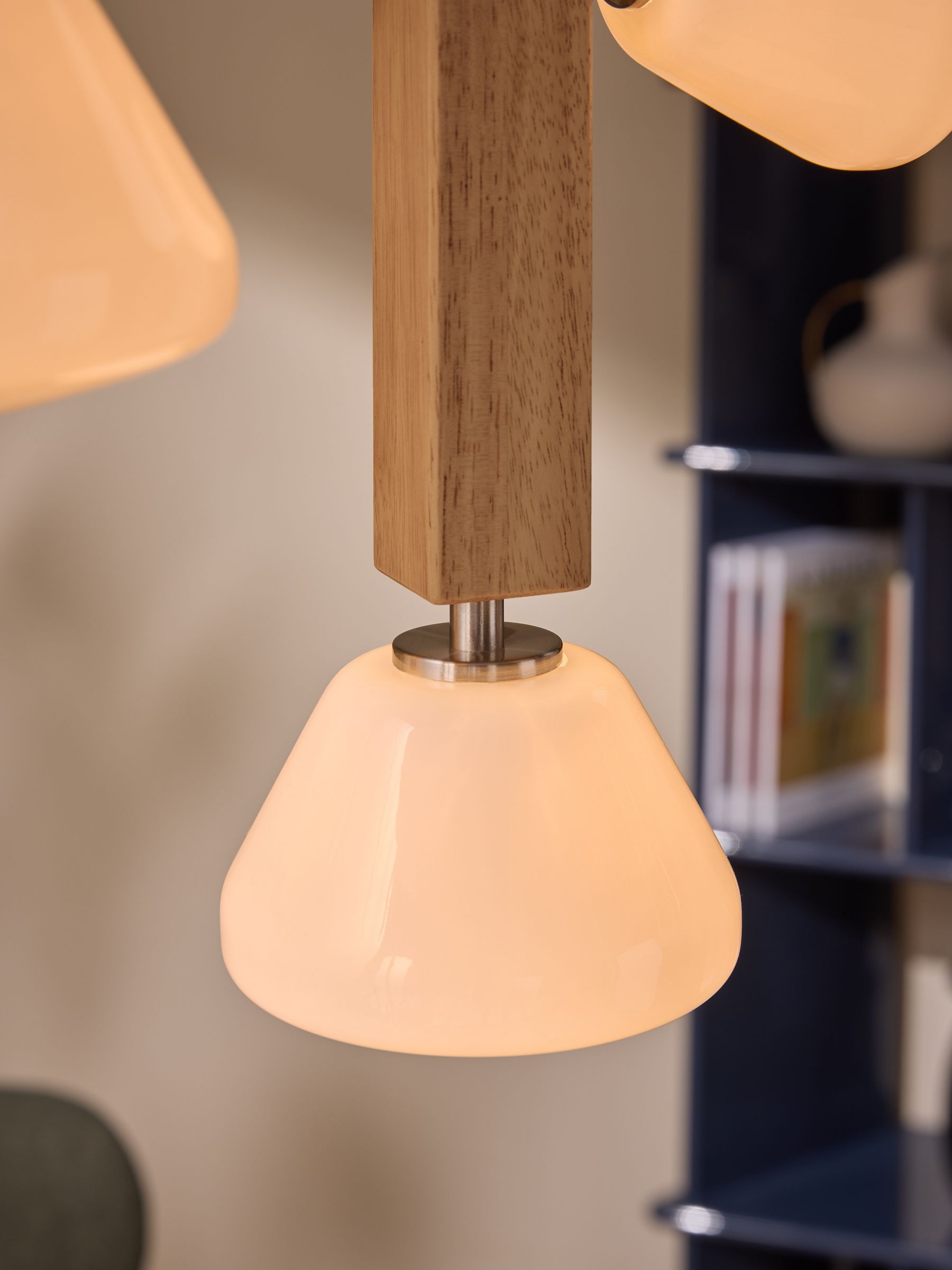 Light Wood Cillian Cluster Pendant Light - Image 2 of 5