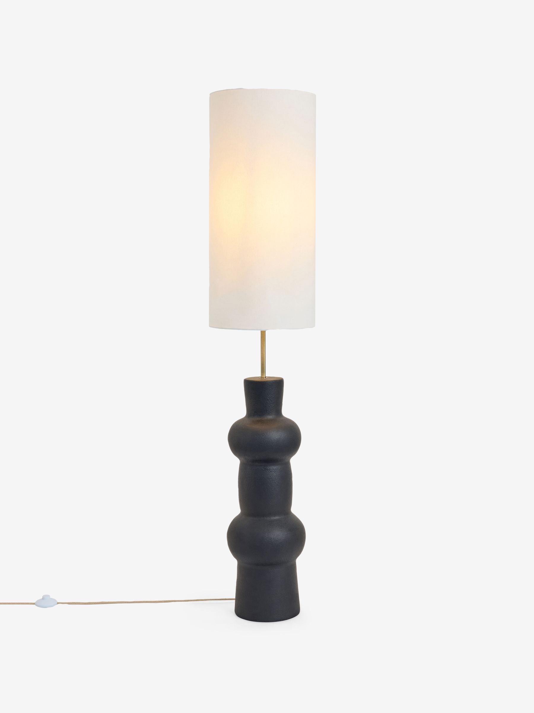 Freyja Floor Lamp in Black Ceramic - Image 3 of 3