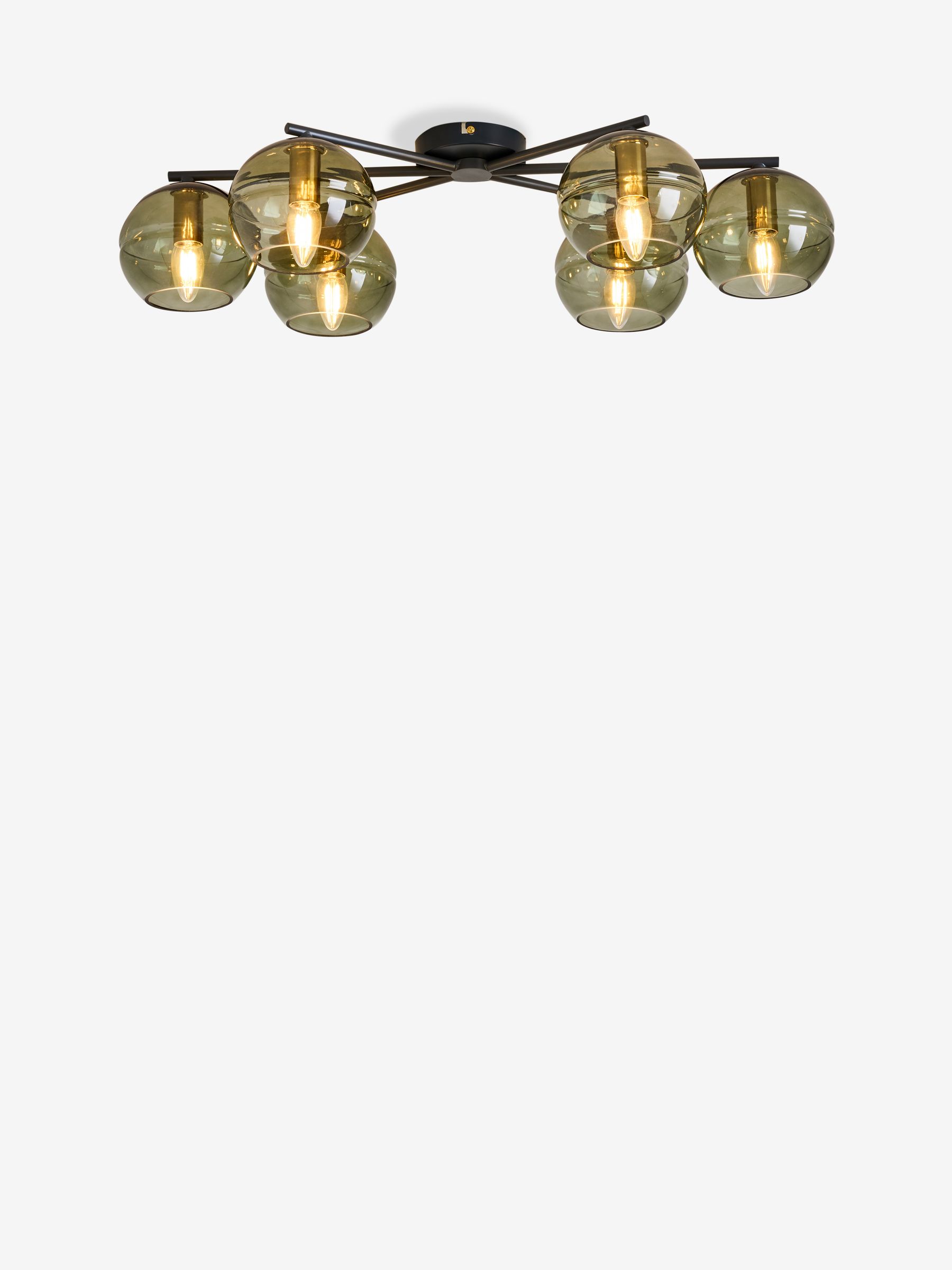 Green/Black Mika 6 Flush Light - Image 4 of 5