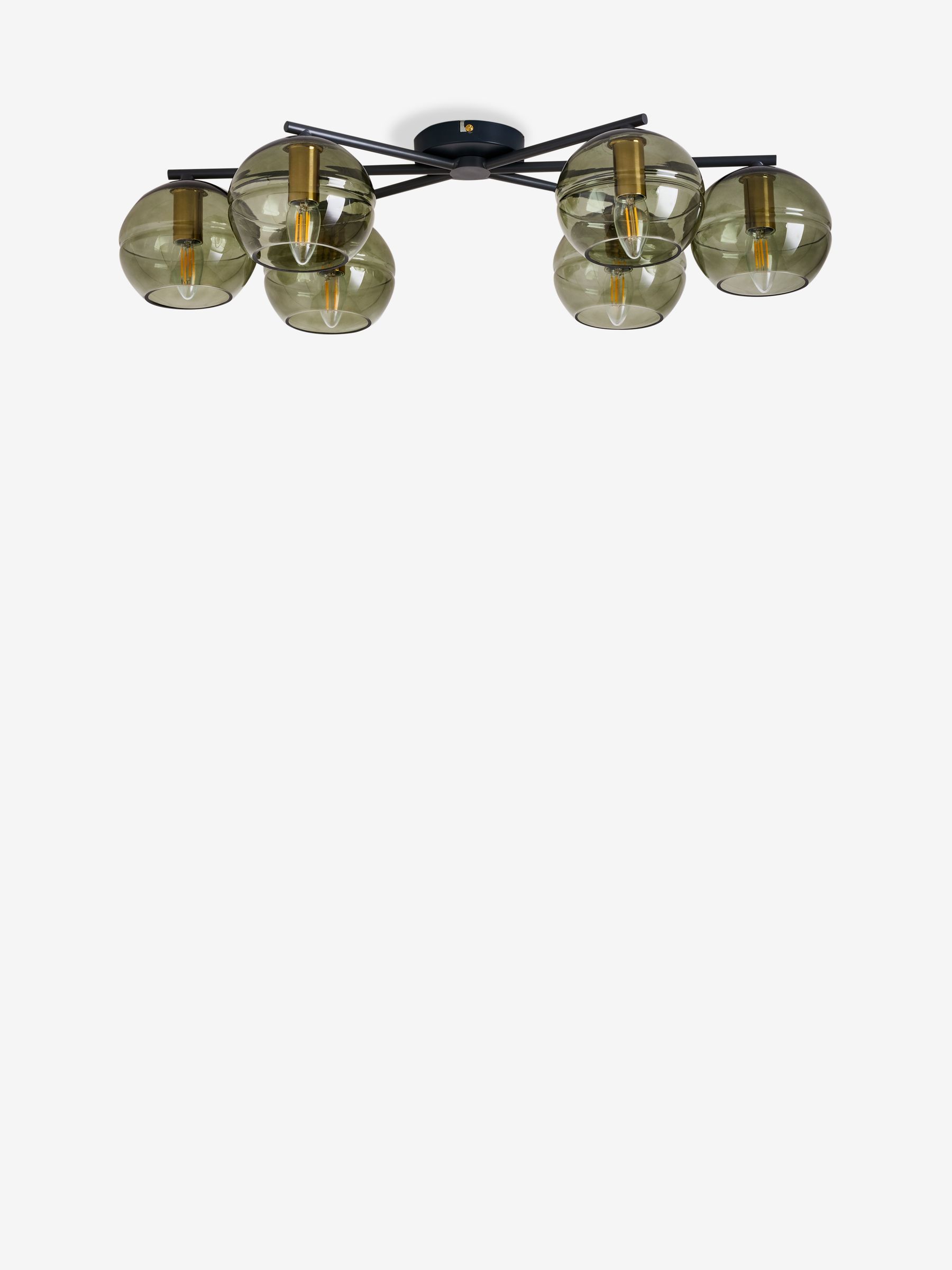 Green/Black Mika 6 Flush Light - Image 5 of 5