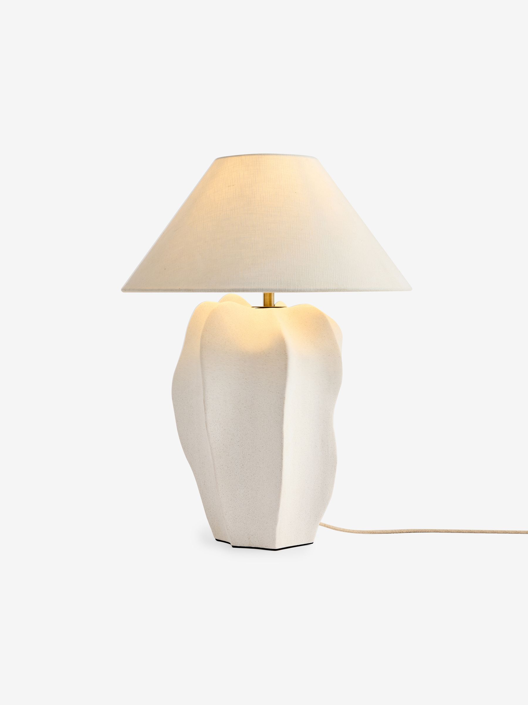 Matteo Table Lamp in White Ceramic - Image 1 of 2 Matteo Table Lamp in White Ceramic - Image 1 of 2