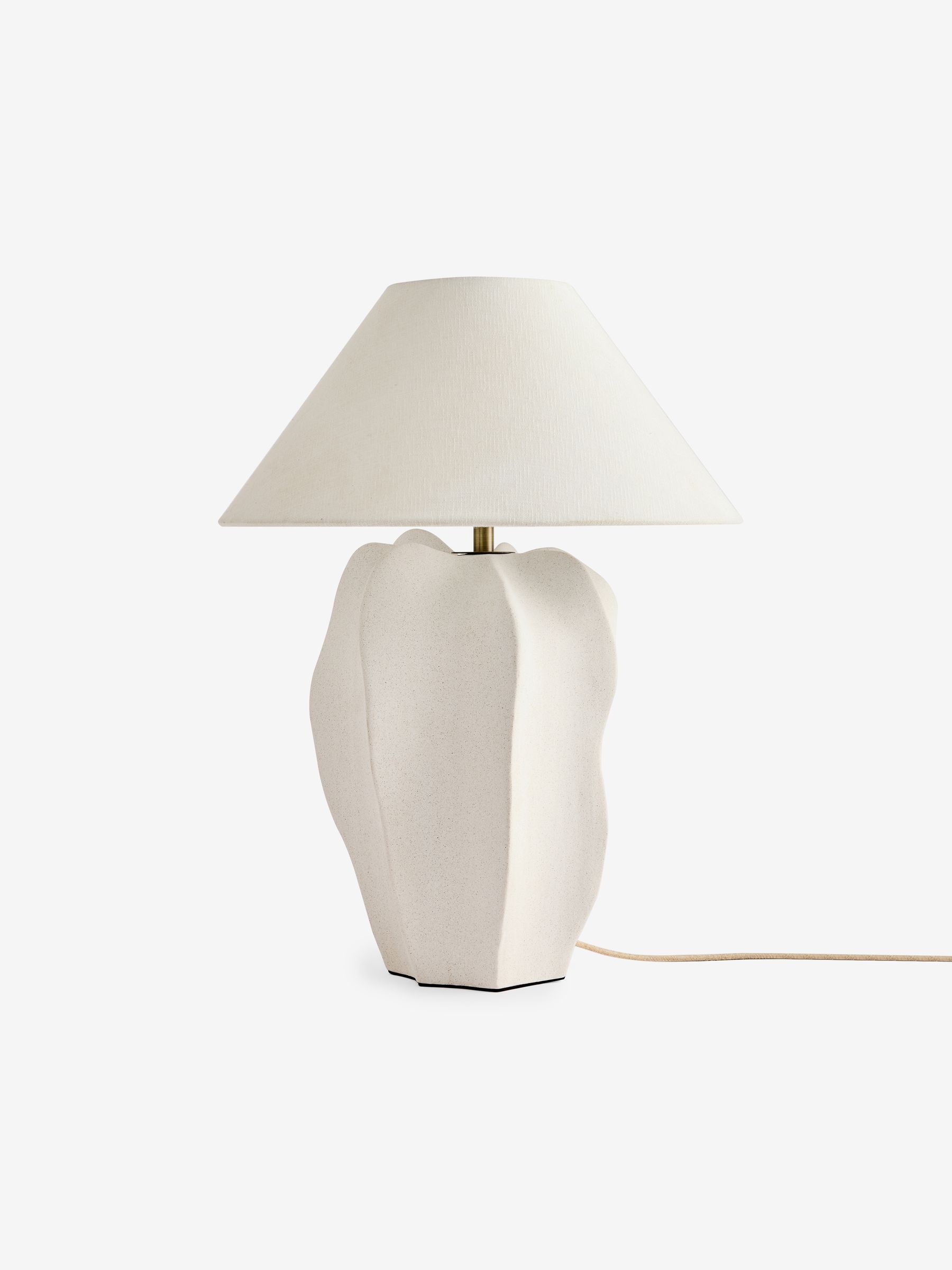 Matteo Table Lamp in White Ceramic - Image 2 of 2 Matteo Table Lamp in White Ceramic - Image 2 of 2