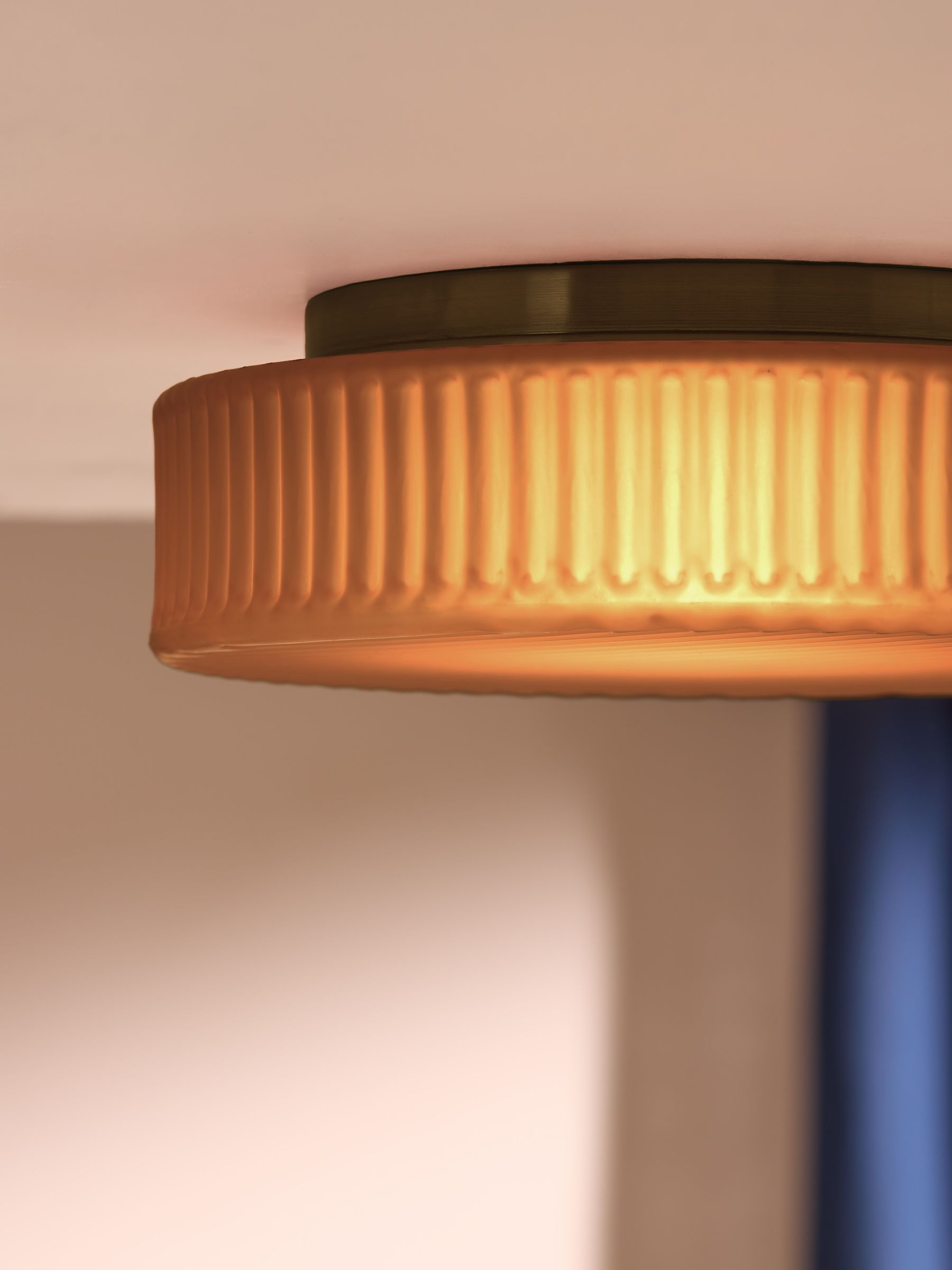 Alma Flush Light in Amber Brown - Image 3 of 5