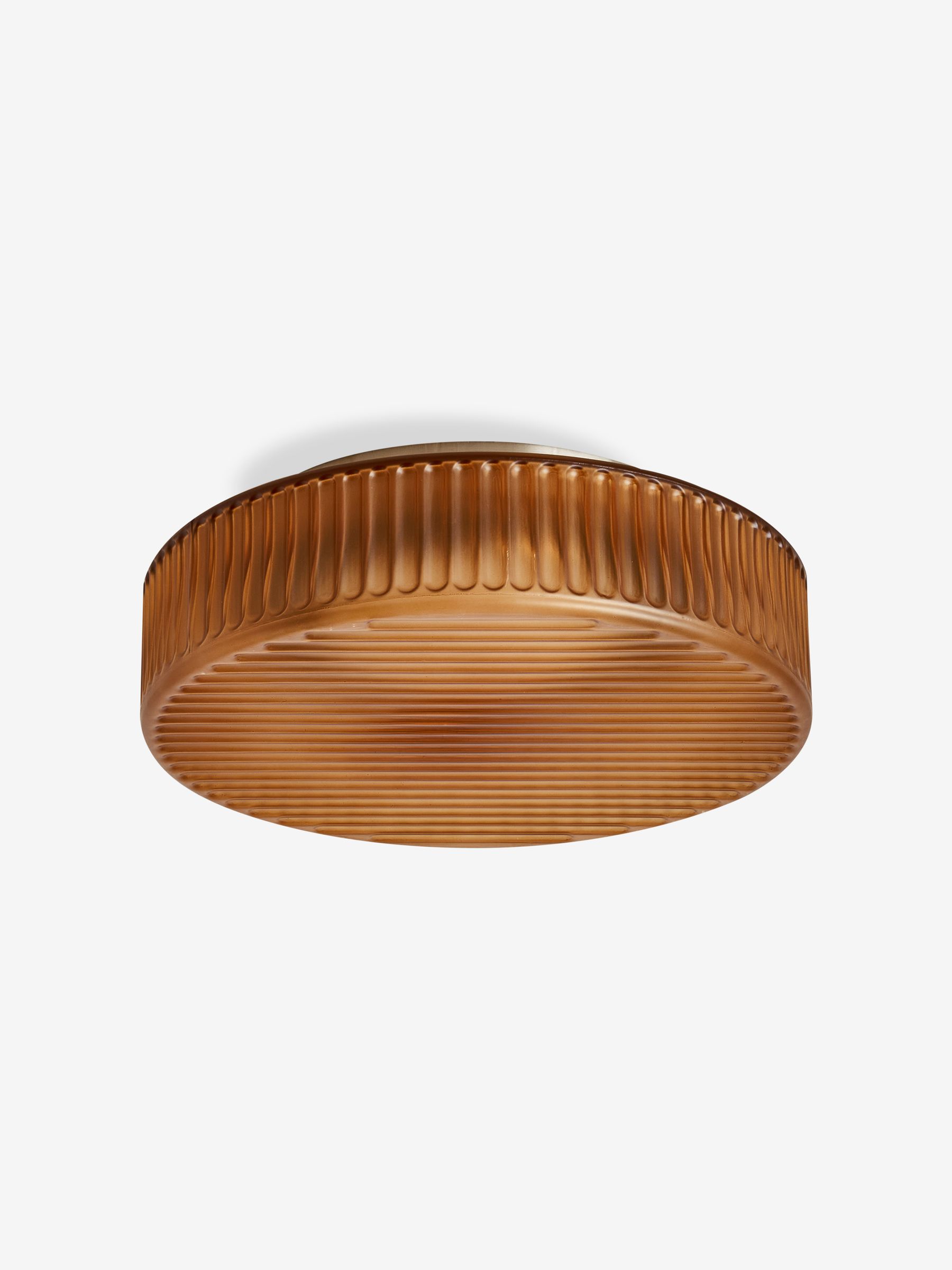 Alma Flush Light in Amber Brown - Image 5 of 5 Alma Flush Light in Amber Brown - Image 5 of 5