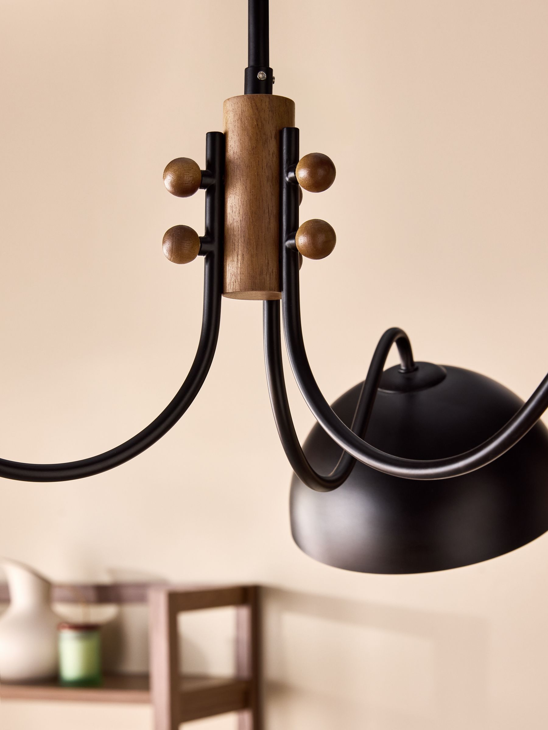 Avery Chandelier in Black - Image 2 of 5