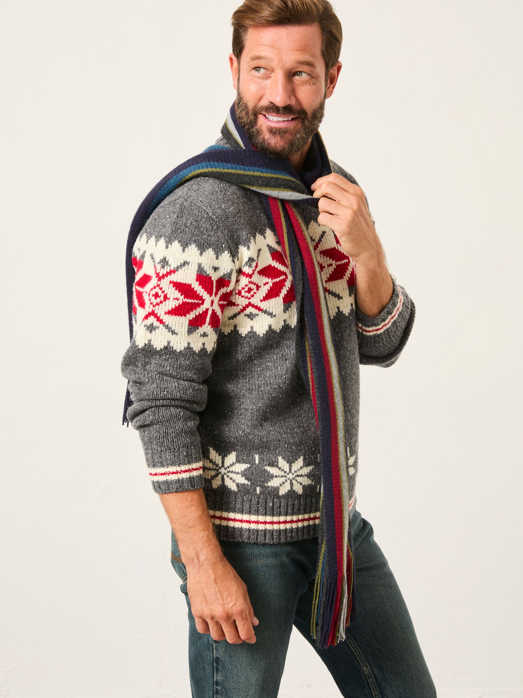 Finn Multi Stripe Scarf - Image 2 of 5