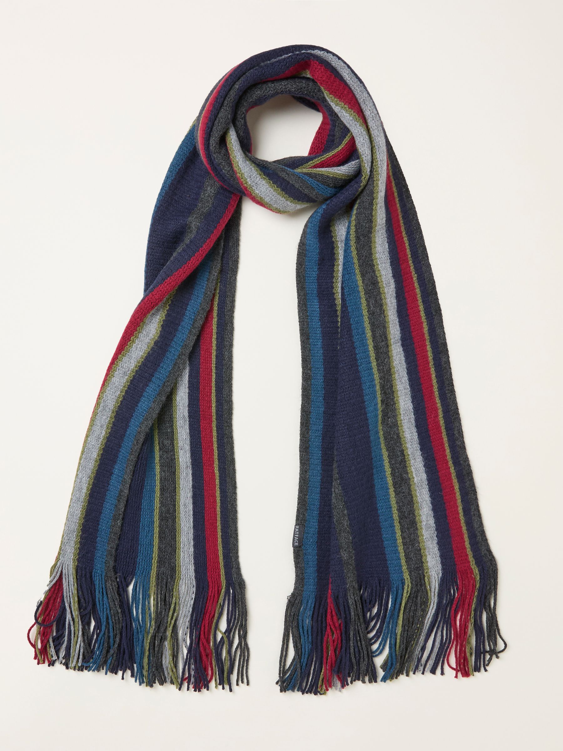 Finn Multi Stripe Scarf - Image 4 of 5