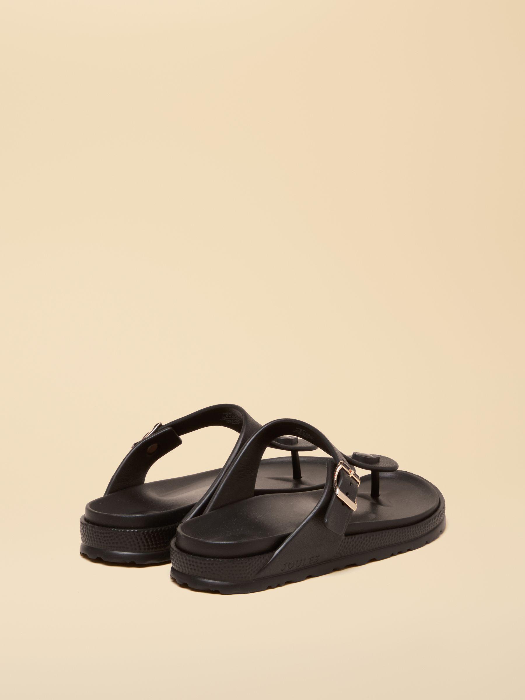 Soleil Black Buckle Flip Flop - Image 2 of 6 Soleil Black Buckle Flip Flop - Image 2 of 6