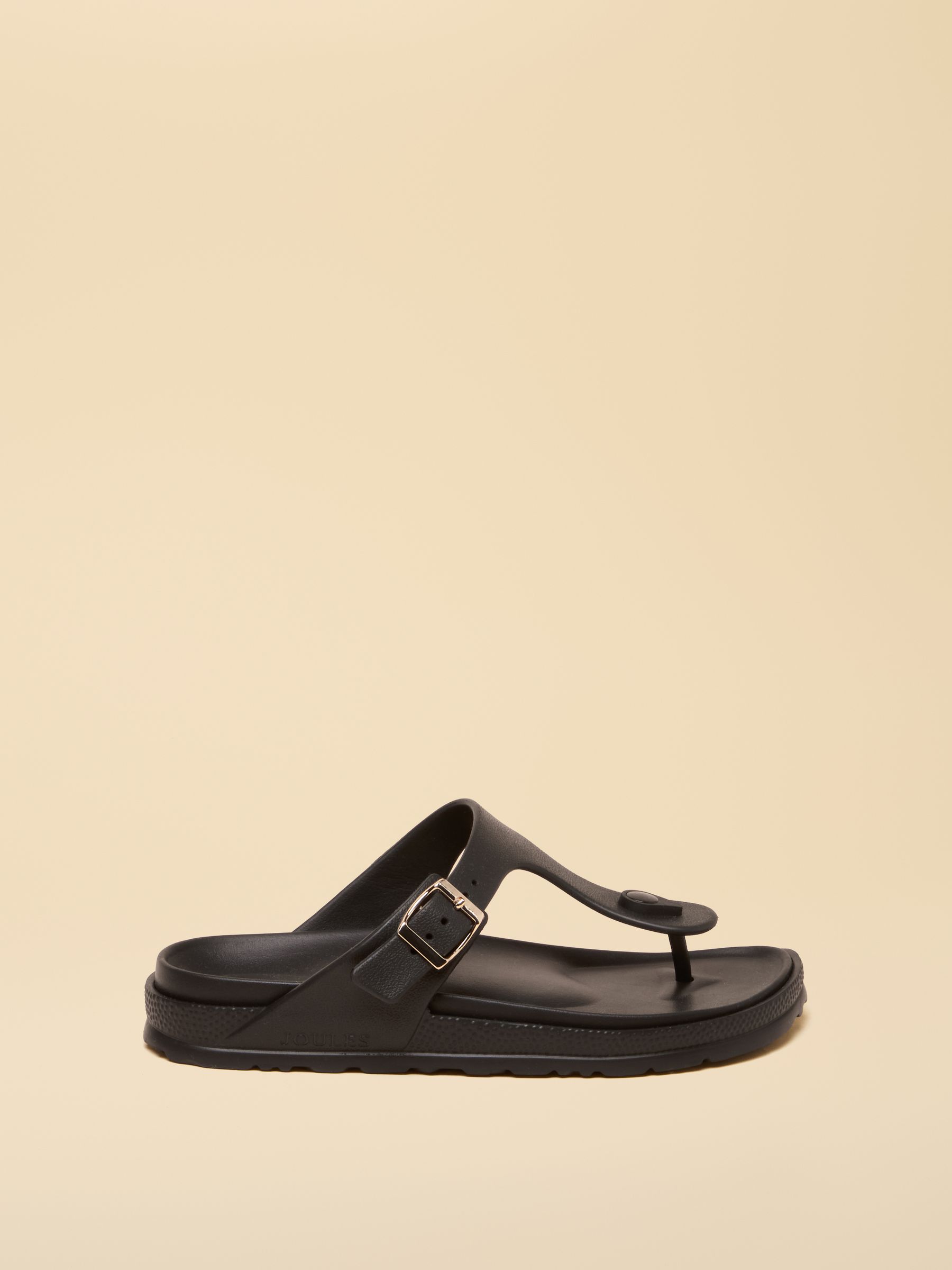Soleil Black Buckle Flip Flop - Image 3 of 6