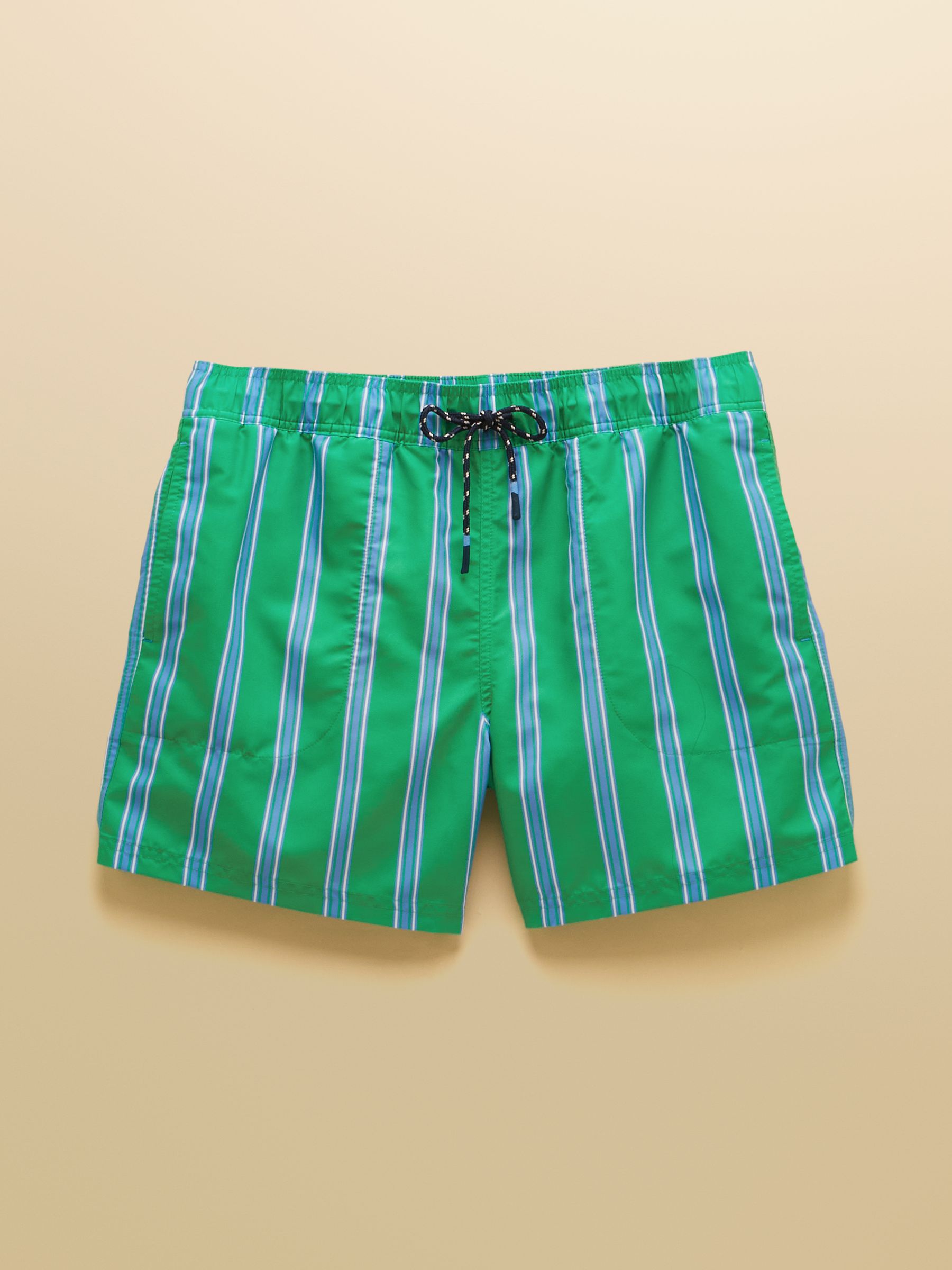 Overton Green Scene Printed Rugby Style Swim Shorts - Image 8 of 8