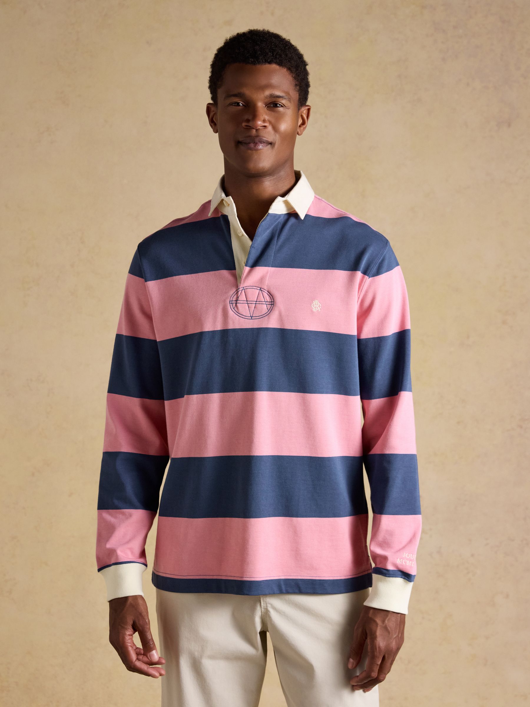Pink/Blue Long Sleeve Rugby Shirt - Image 1 of 8