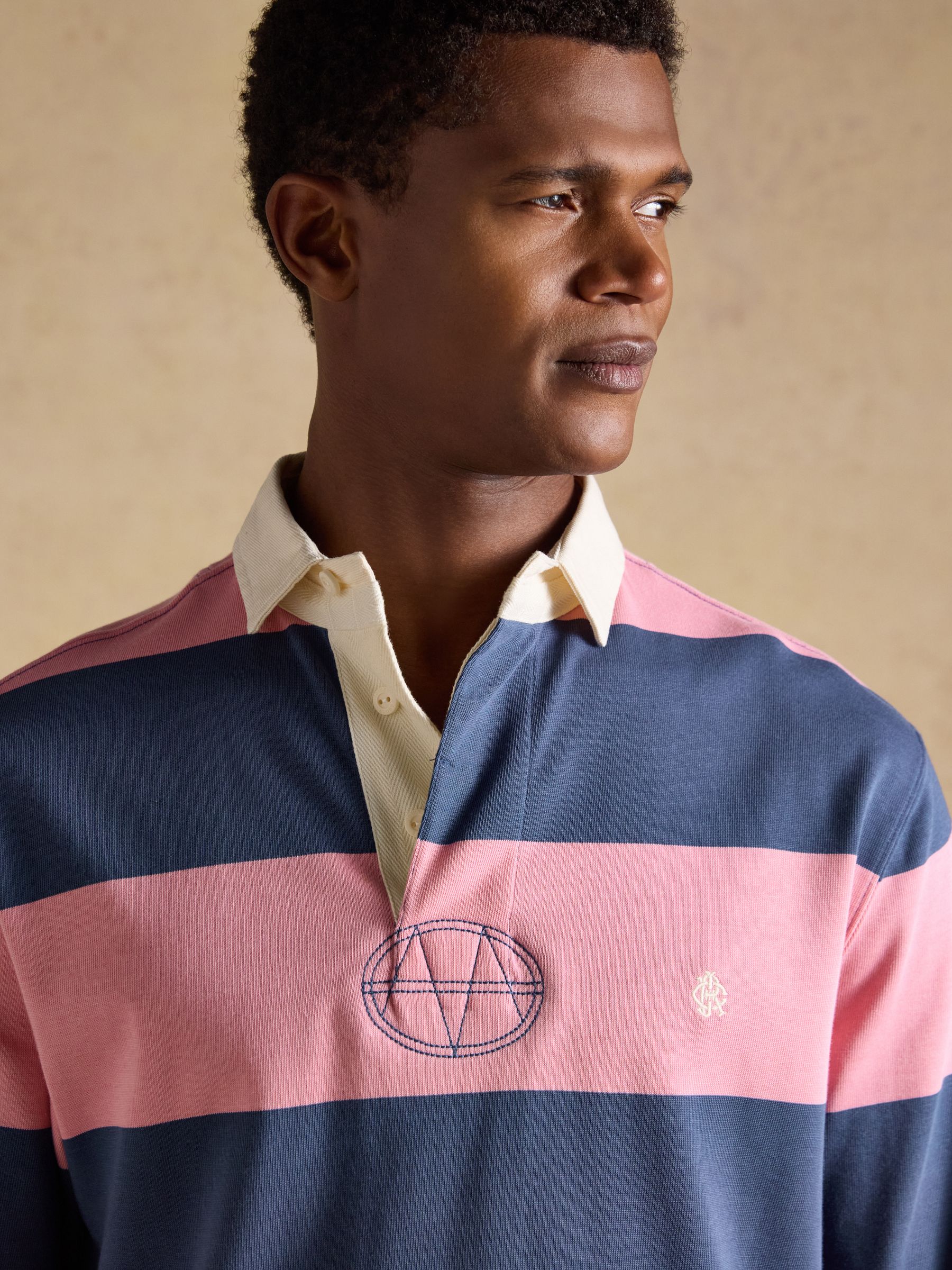 Pink/Blue Long Sleeve Rugby Shirt - Image 5 of 8