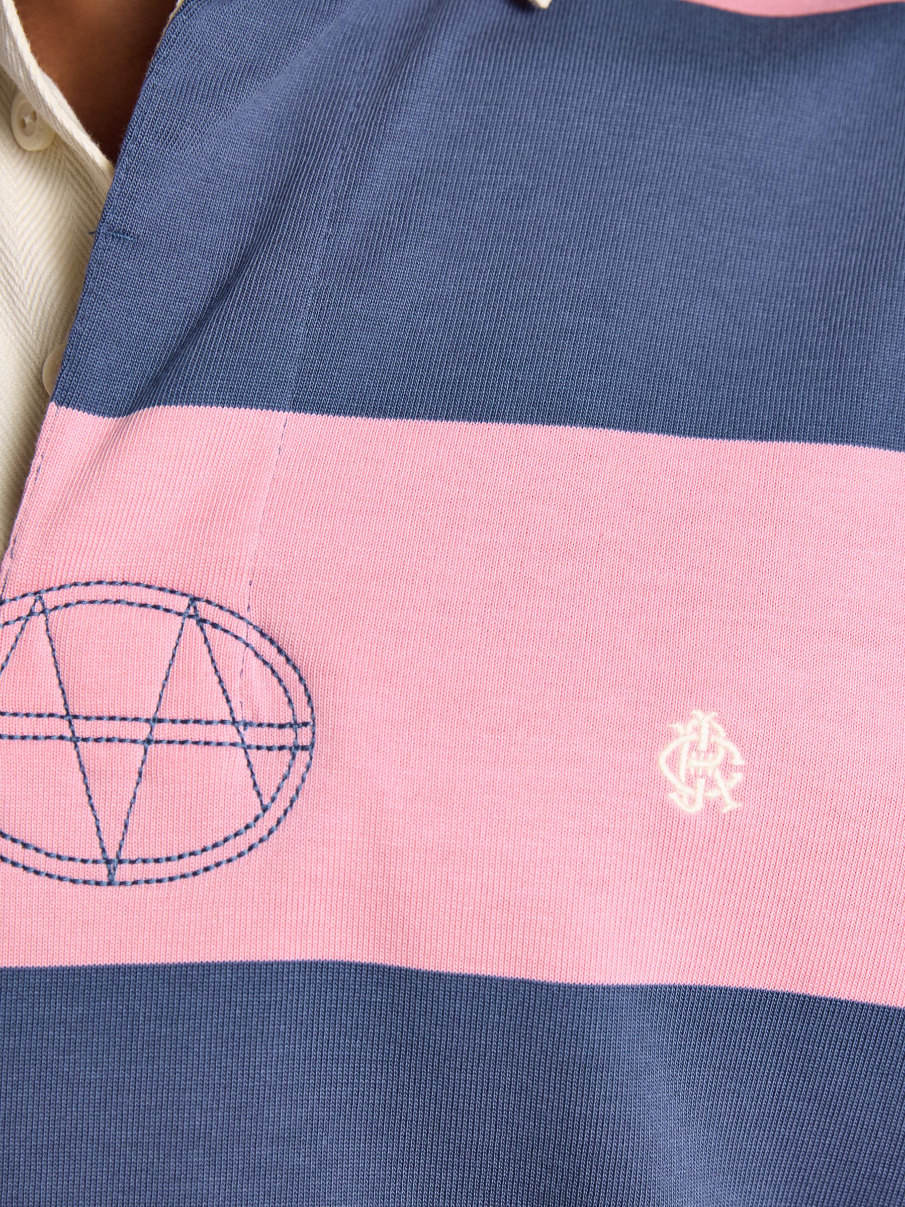 Pink/Blue Long Sleeve Rugby Shirt - Image 6 of 8