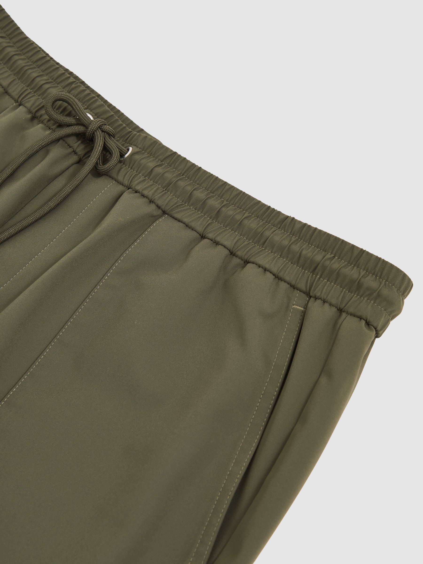 Stretch-Nylon Cuff Trousers in Green - image 3