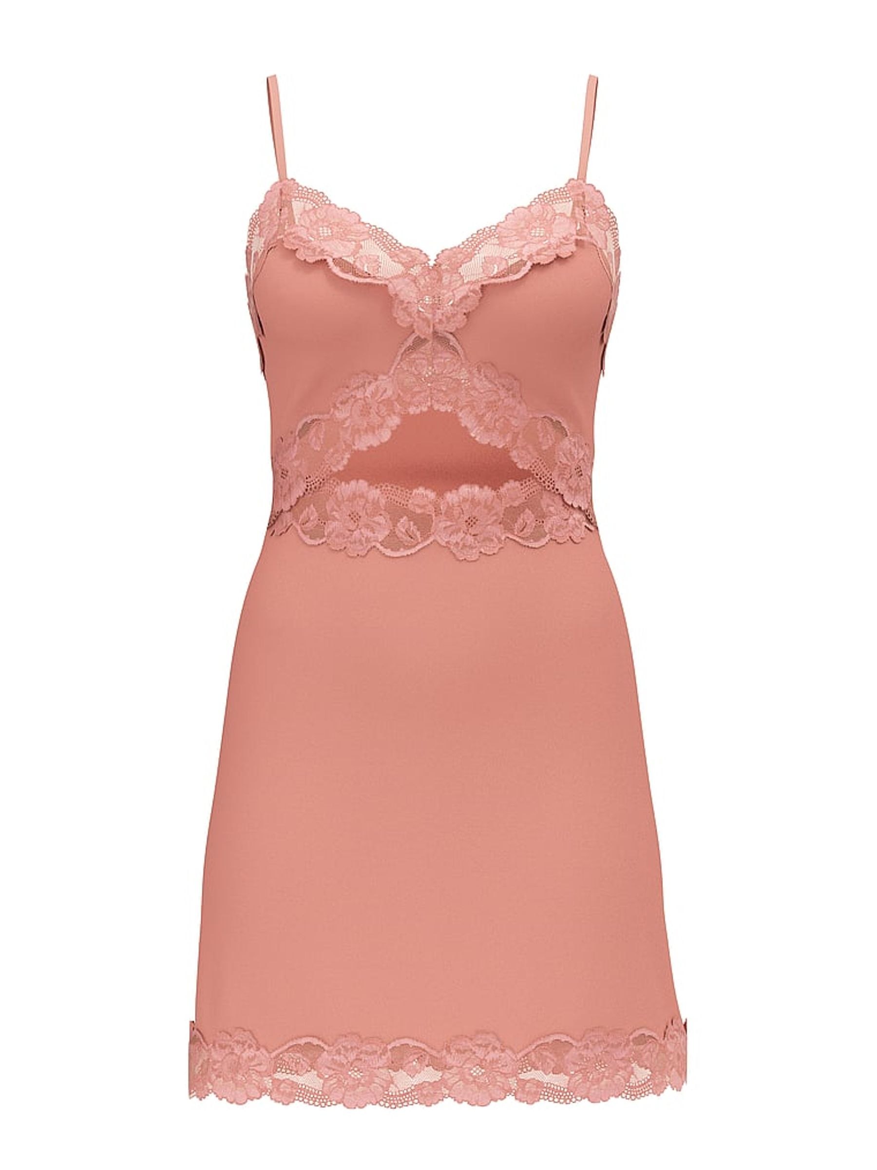 Desert Blush Brown Modal Lace Slip - Image 3 of 3