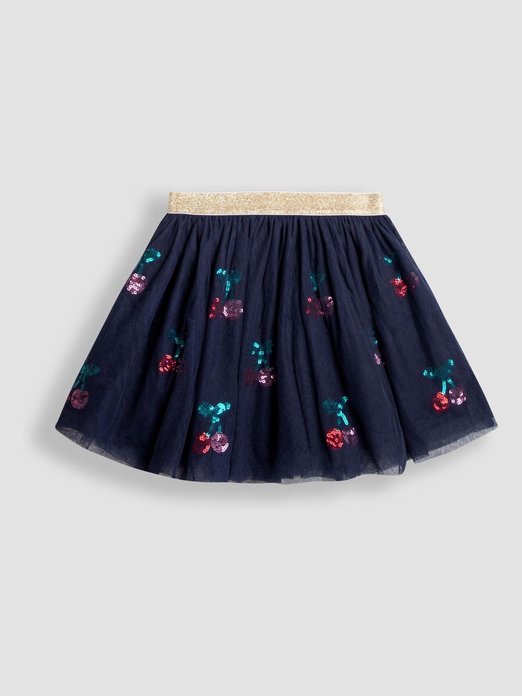 Blue Embroidered Sweatshirt & Tulle Skirt Set - Image 4 of 7