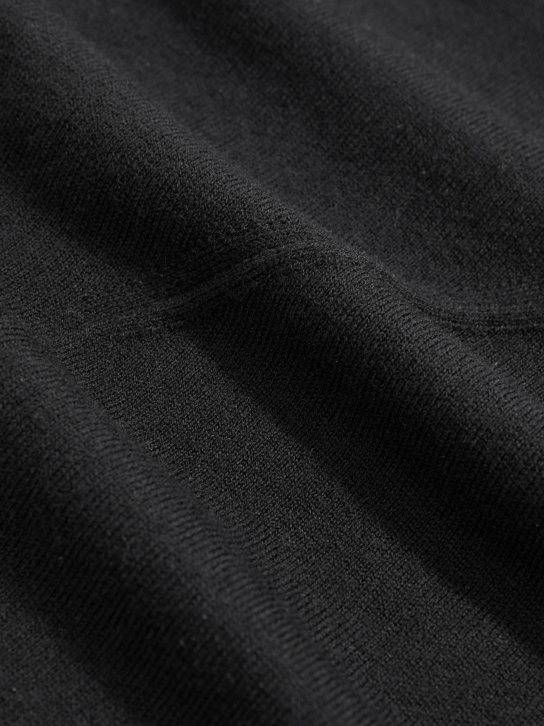 Wool Slouched Sleeveless Top in Black - image 4