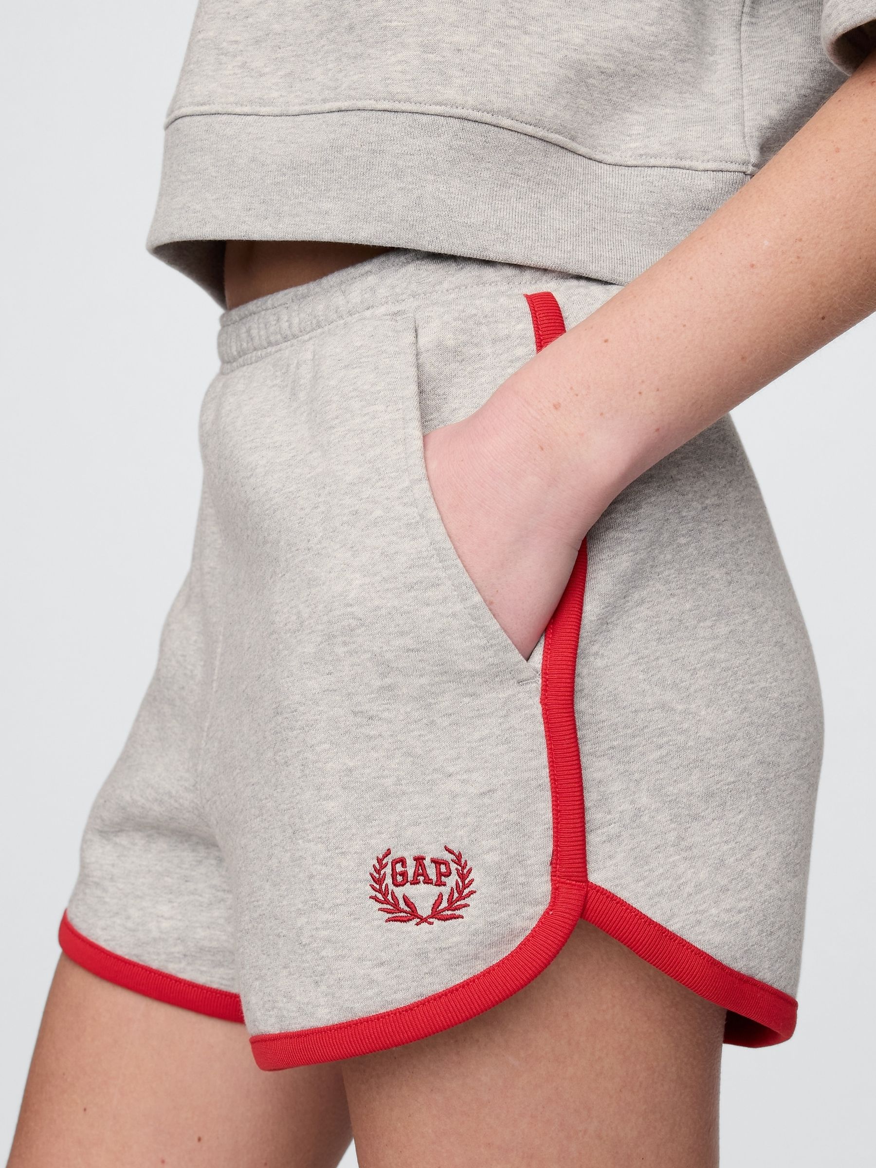 Grey VintageSoft Logo Dolphin Sweat Shorts - Image 5 of 5