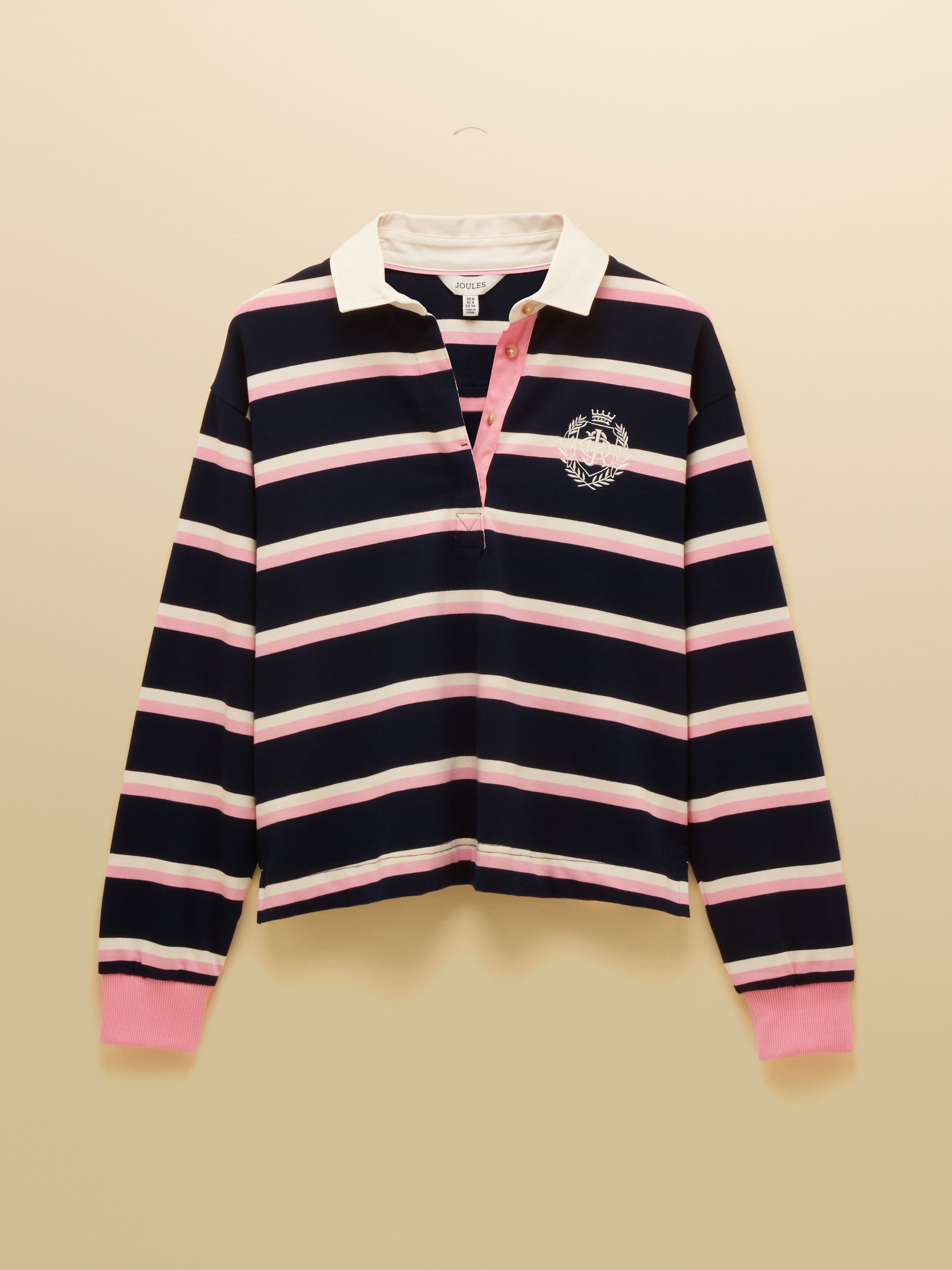 Lara Navy &  Pink Striped Rugby Shirt - Image 11 of 11