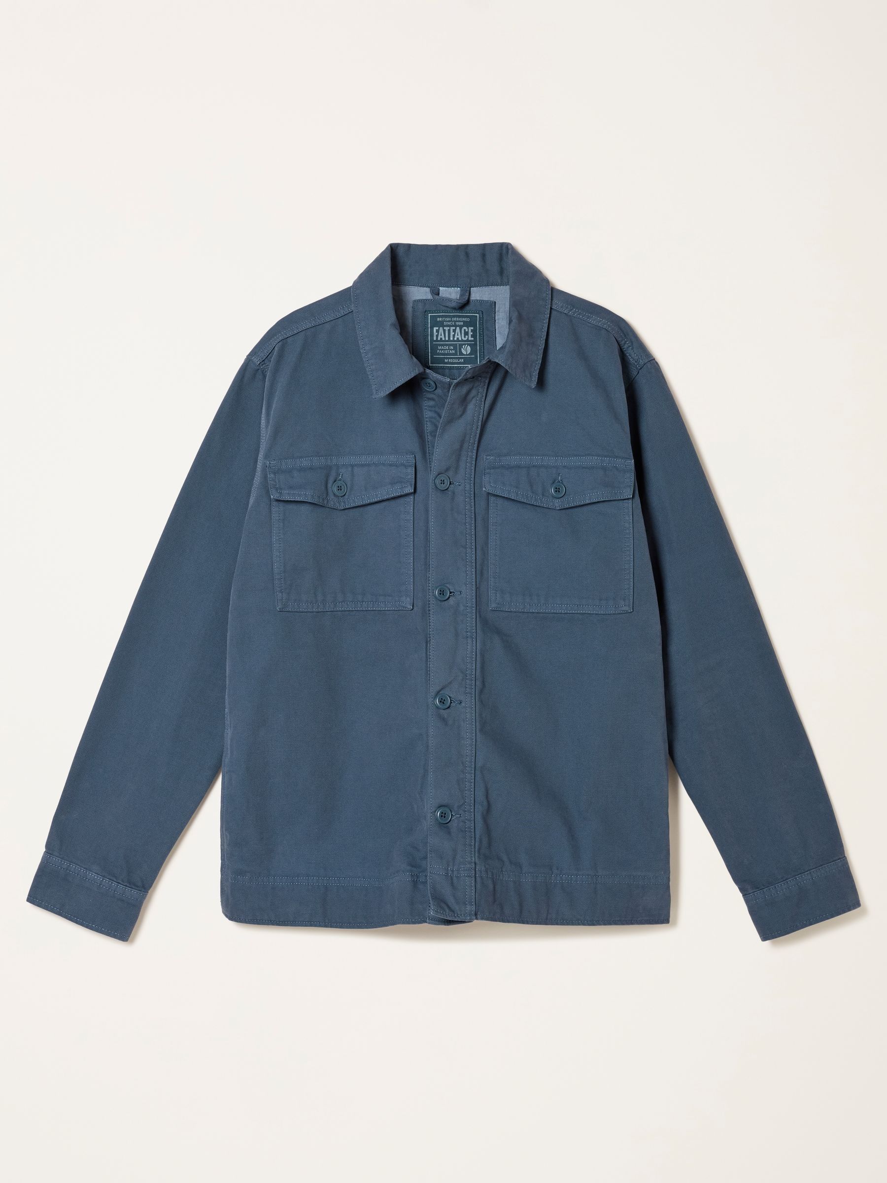 French Navy Canvas Two Pocket Worker Jacket - Image 6 of 6