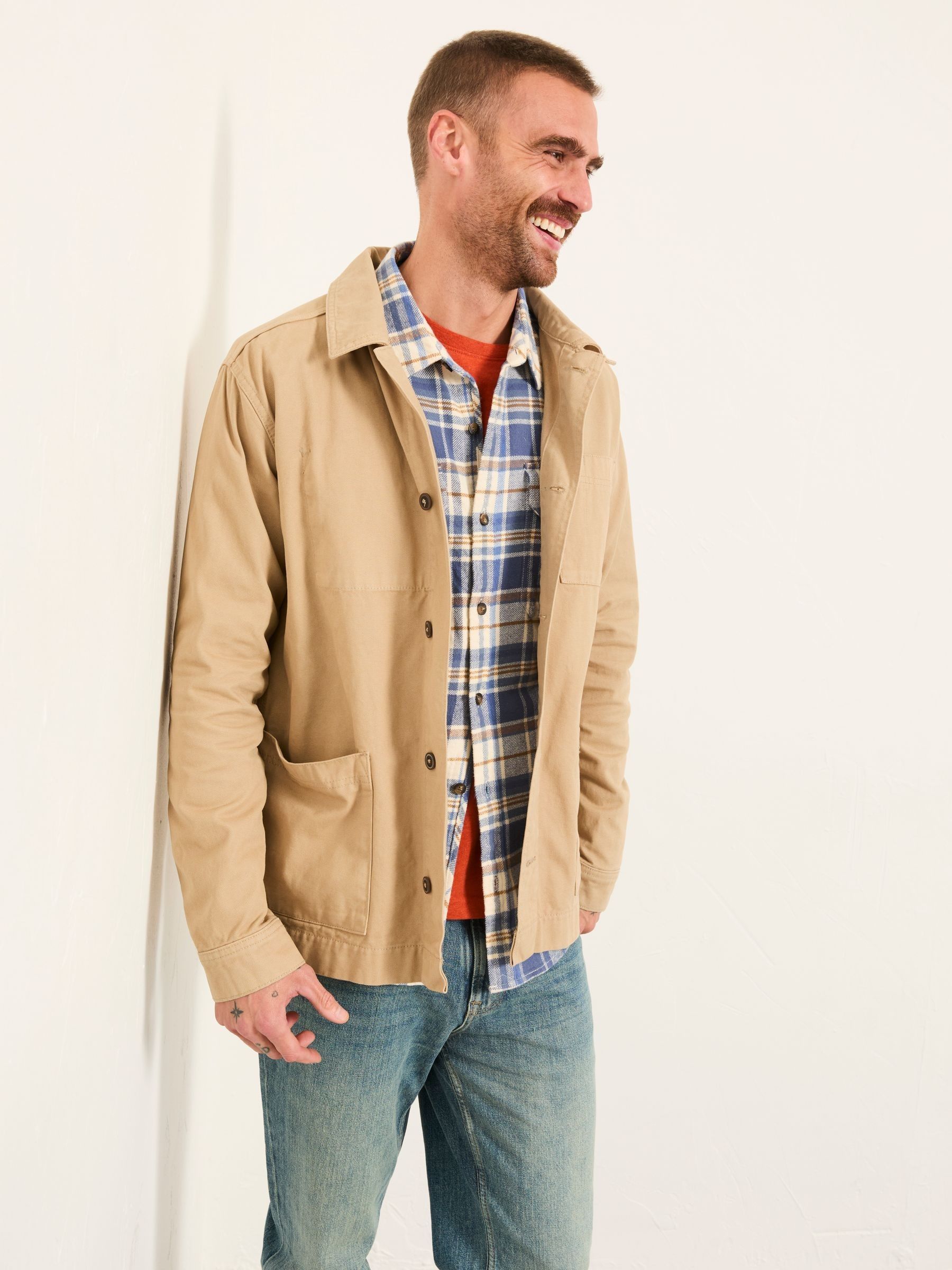 Natural Canvas Worker Jacket - Image 1 of 6