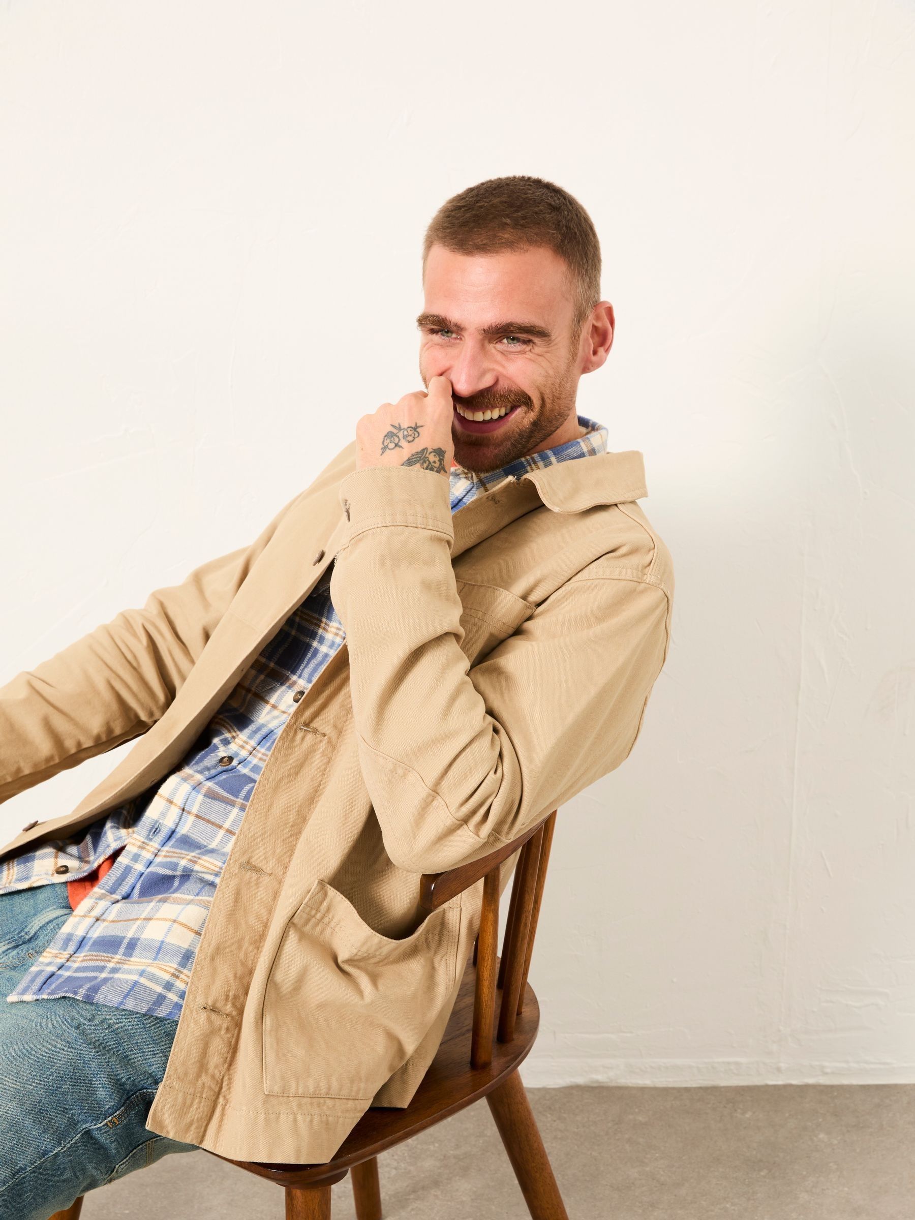 Natural Canvas Worker Jacket - Image 5 of 6