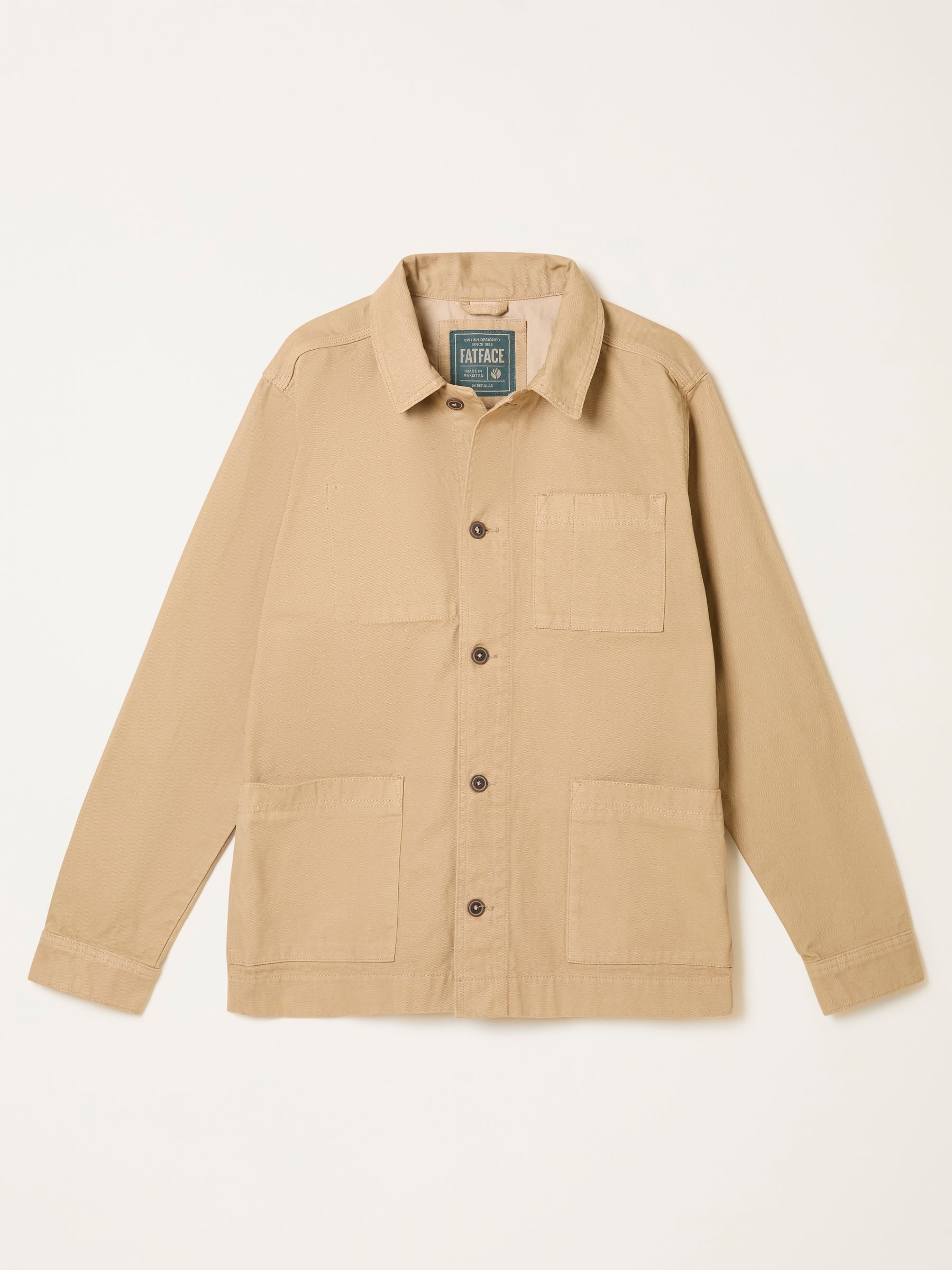 Natural Canvas Worker Jacket | FatFace USA