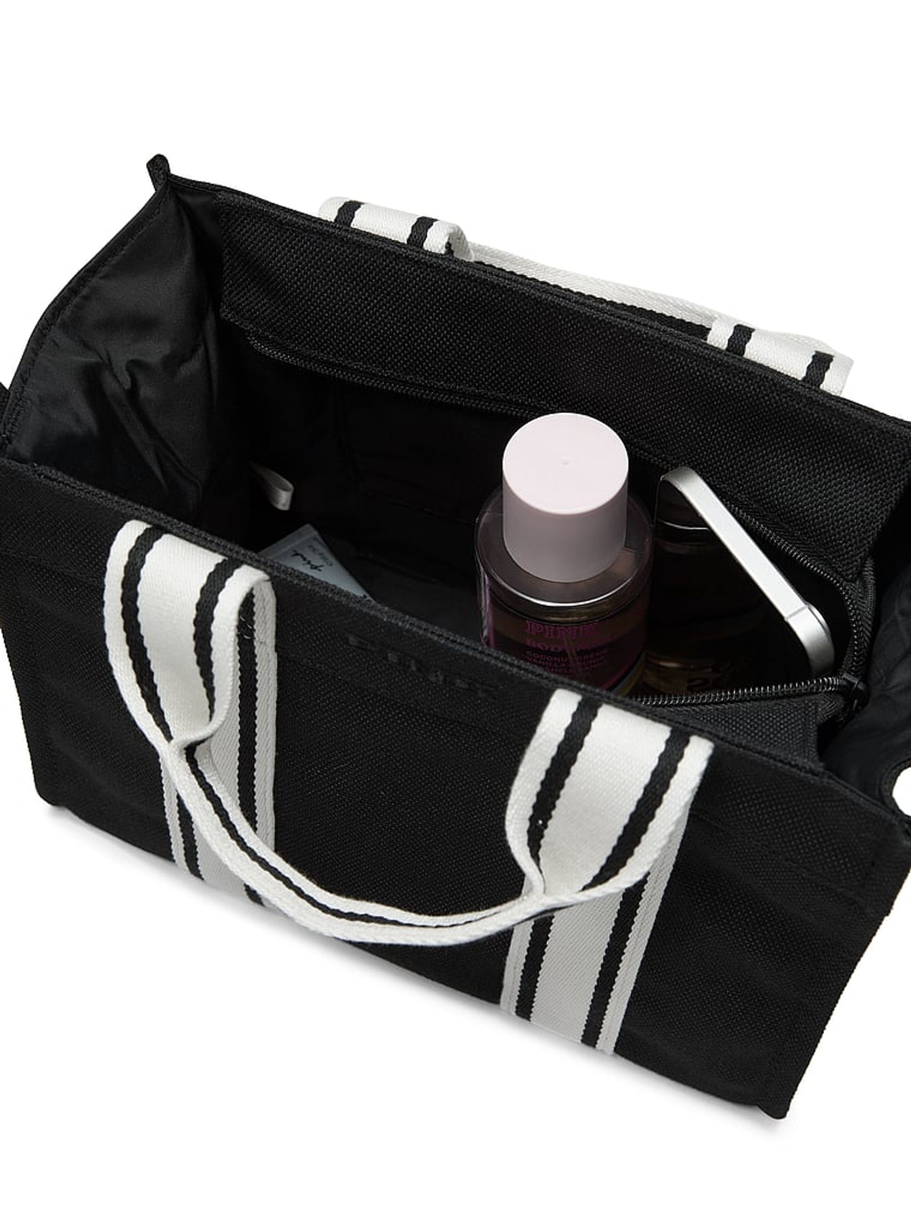 Black Mini Crossbody Tote Bag - Image 3 of 4