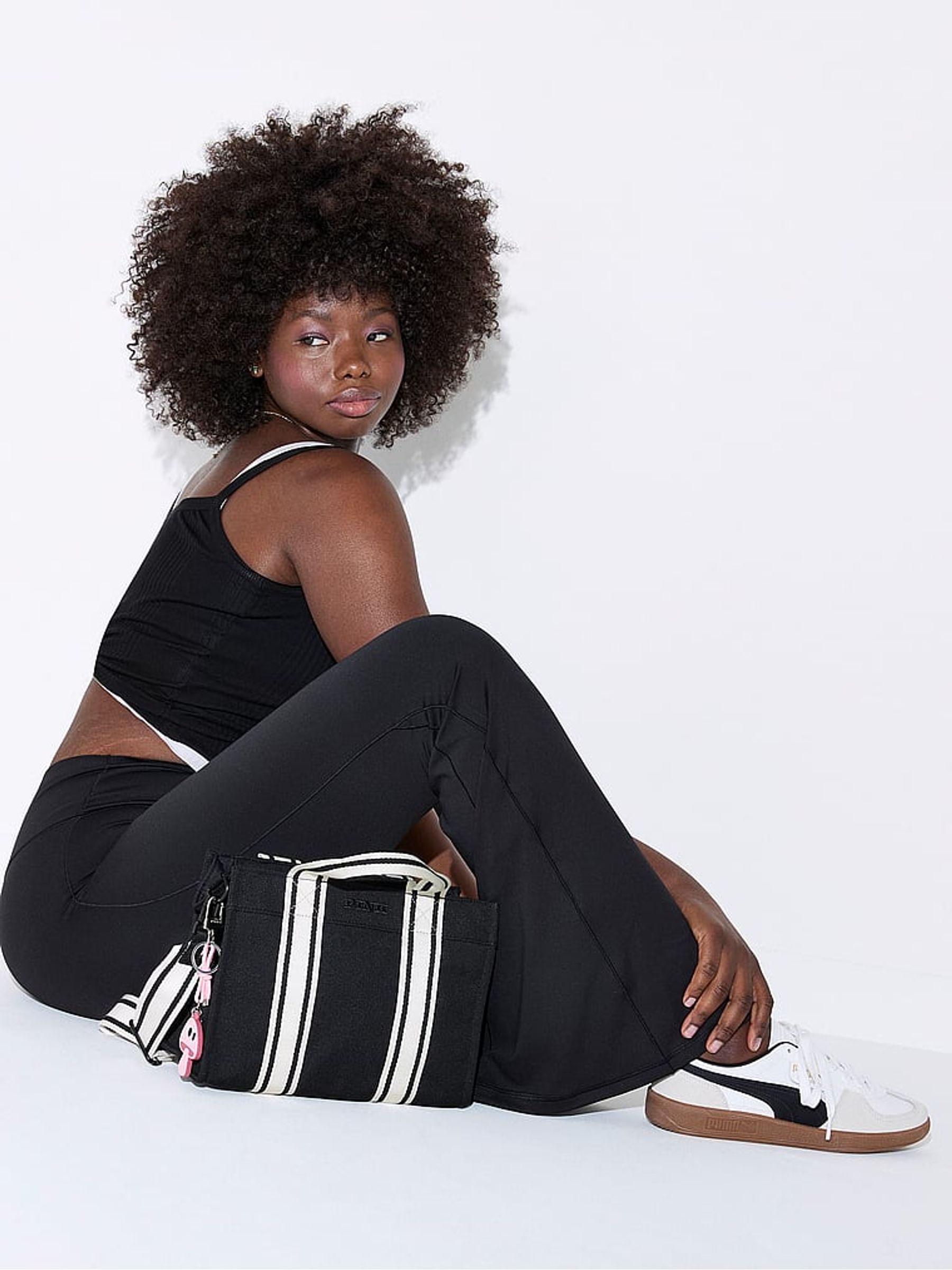 Black Mini Crossbody Tote Bag - Image 4 of 4
