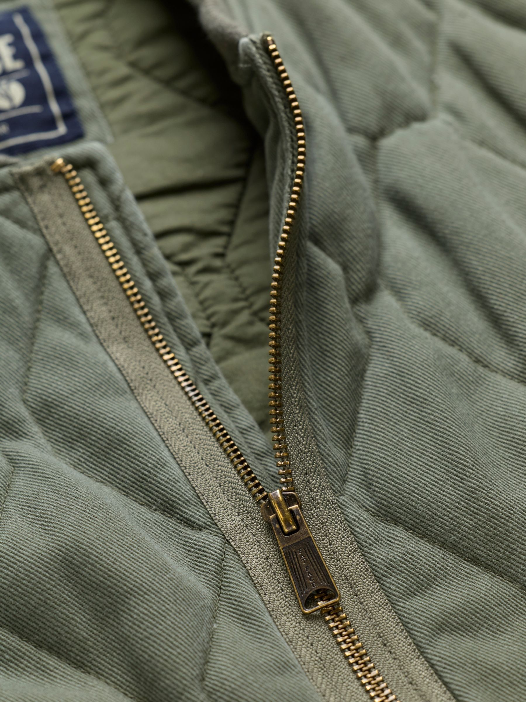 Lambourn Khaki Green Quilted Gilet - Image 8 of 8