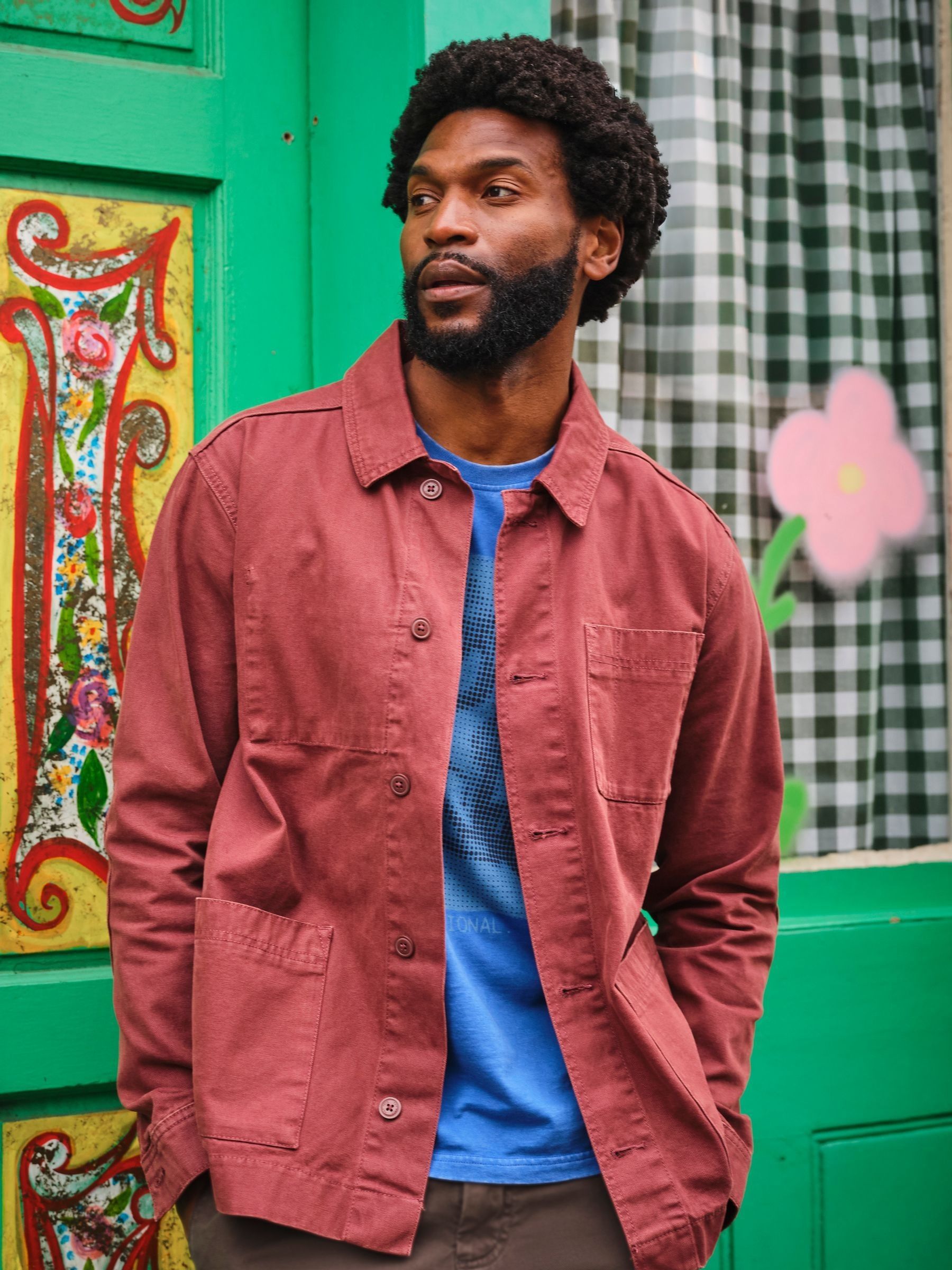 Vintage Red Canvas Worker Jacket - Image 1 of 8