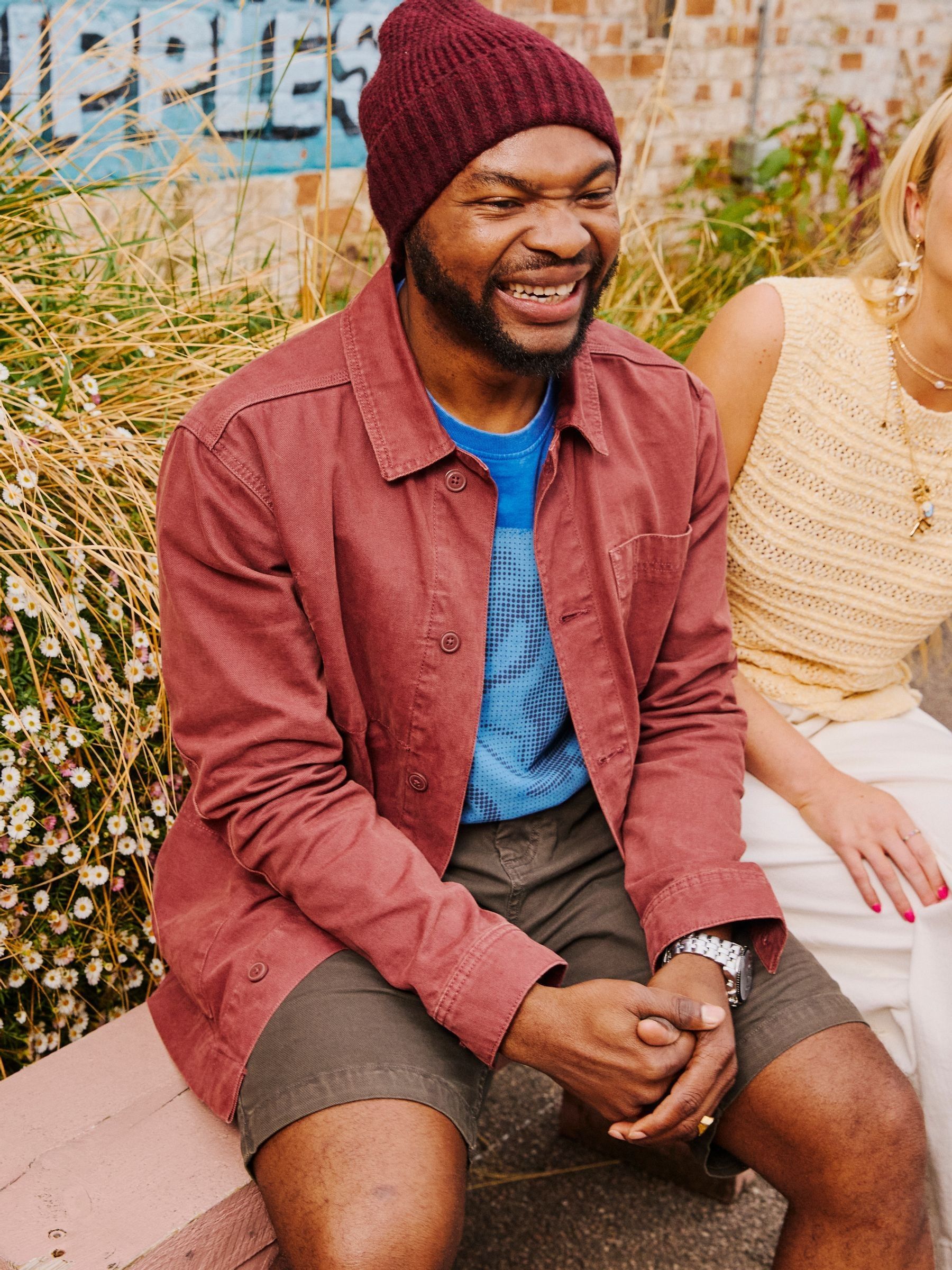 Vintage Red Canvas Worker Jacket | FatFace USA