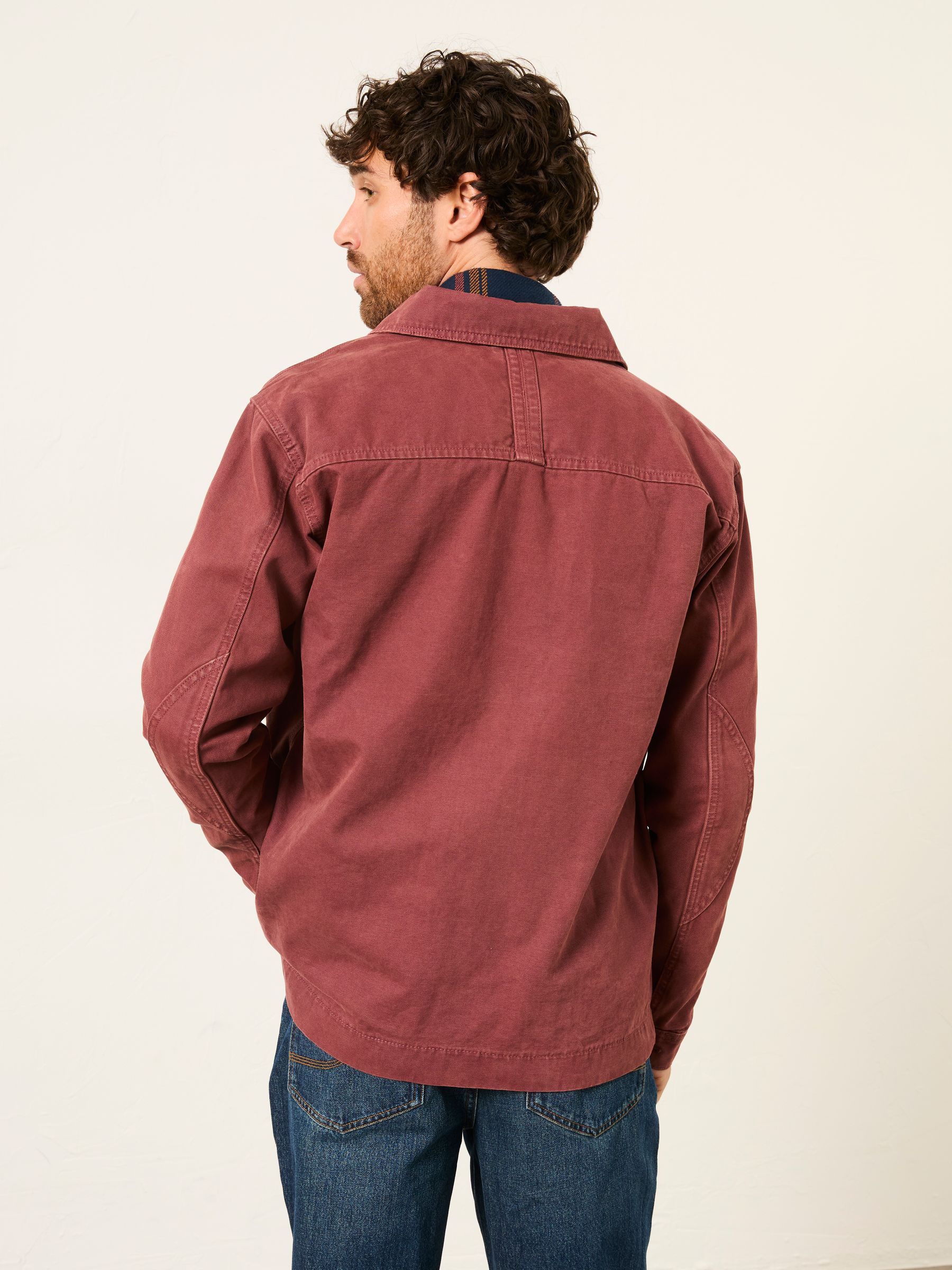 Vintage Red Canvas Worker Jacket - Image 4 of 8