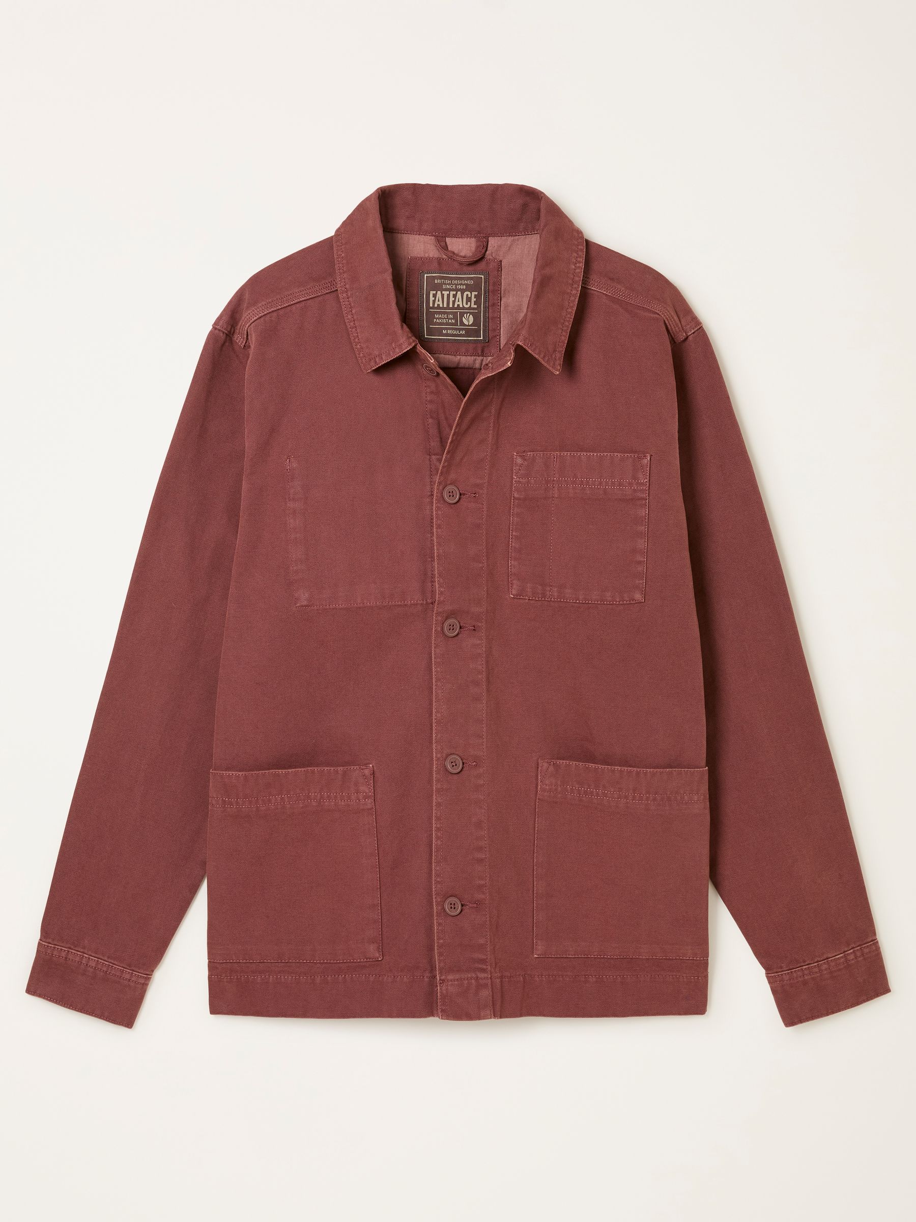 Vintage Red Canvas Worker Jacket - Image 8 of 8