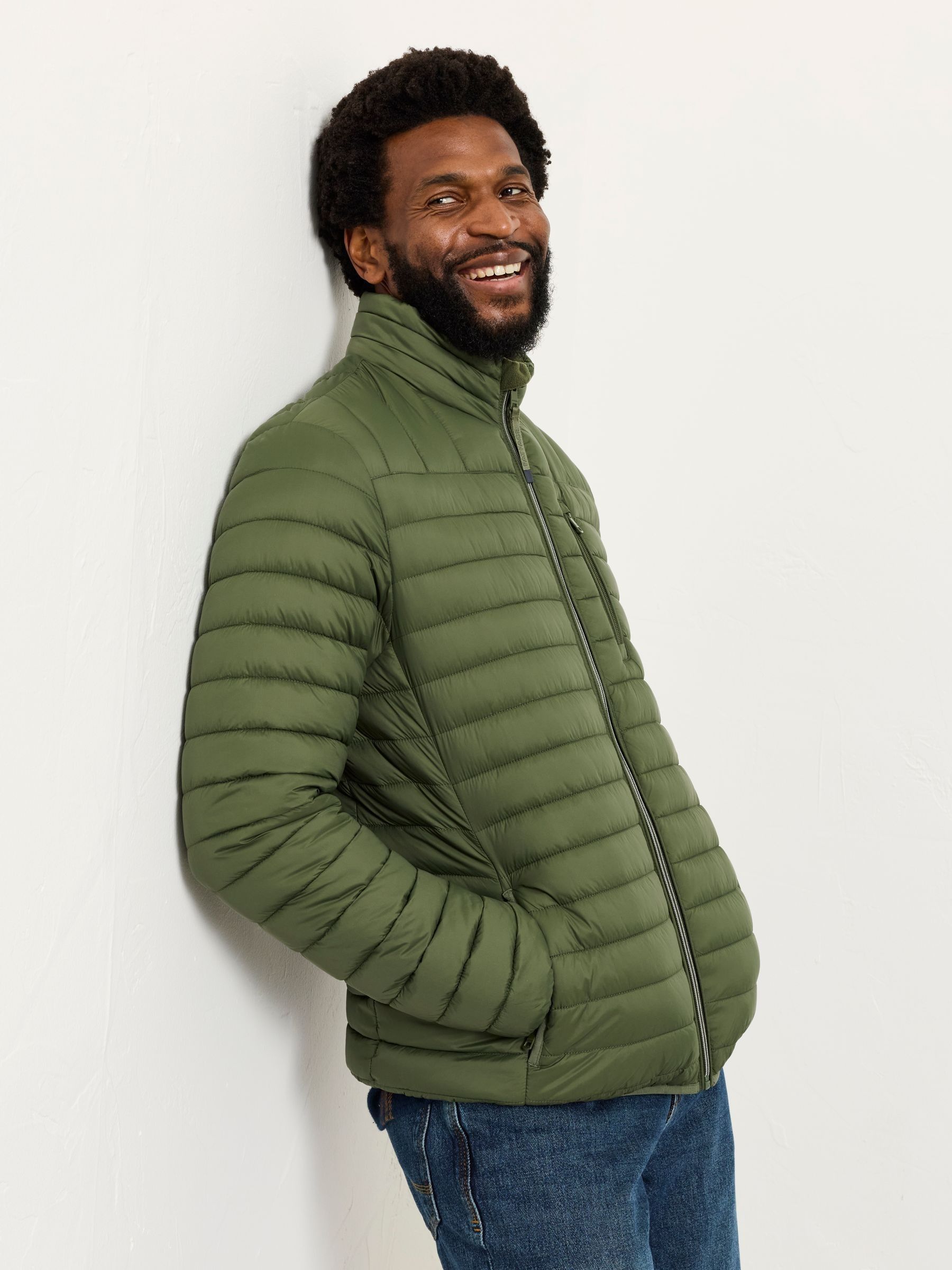 Dartmouth Khaki Green Padded Jacket | FatFace USA