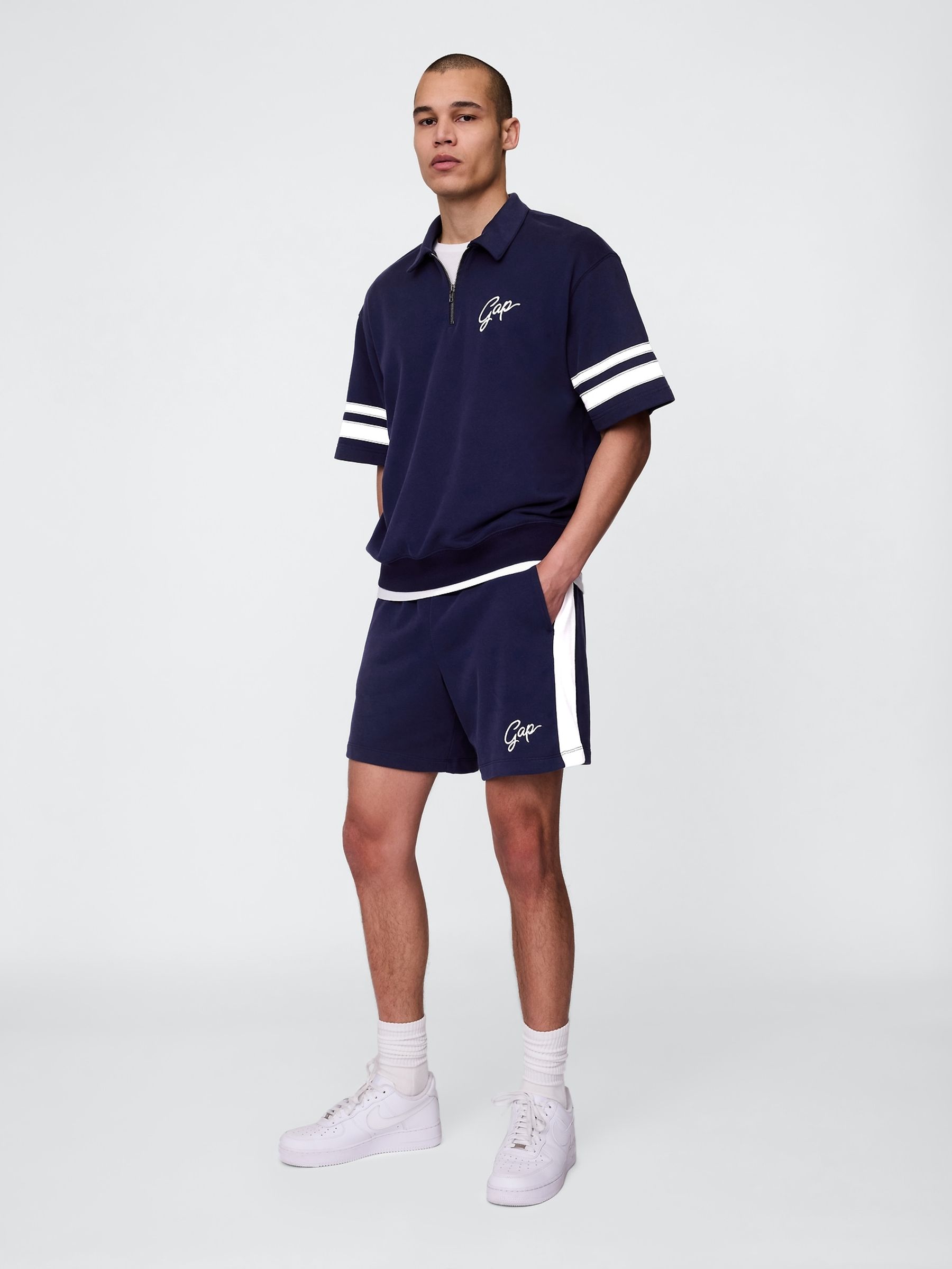Blue VintageSoft Sweat Shorts - Image 4 of 5