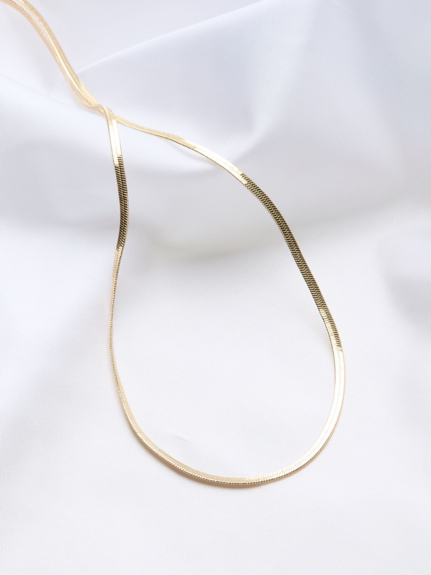 Gold Tone Snake Chain Necklace - Image 2 of 2