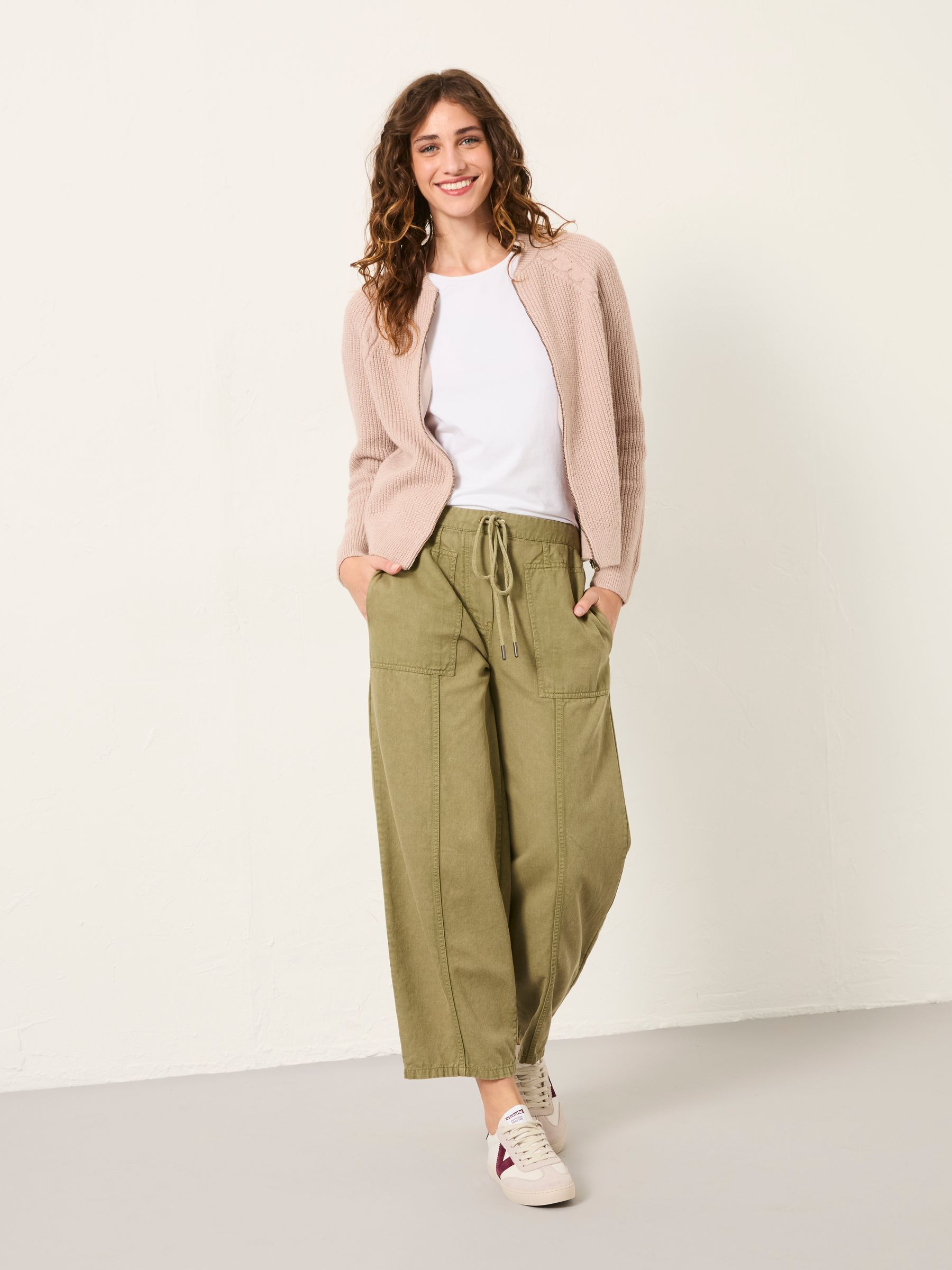 Loren Natural Knitted Bomber - Image 3 of 6