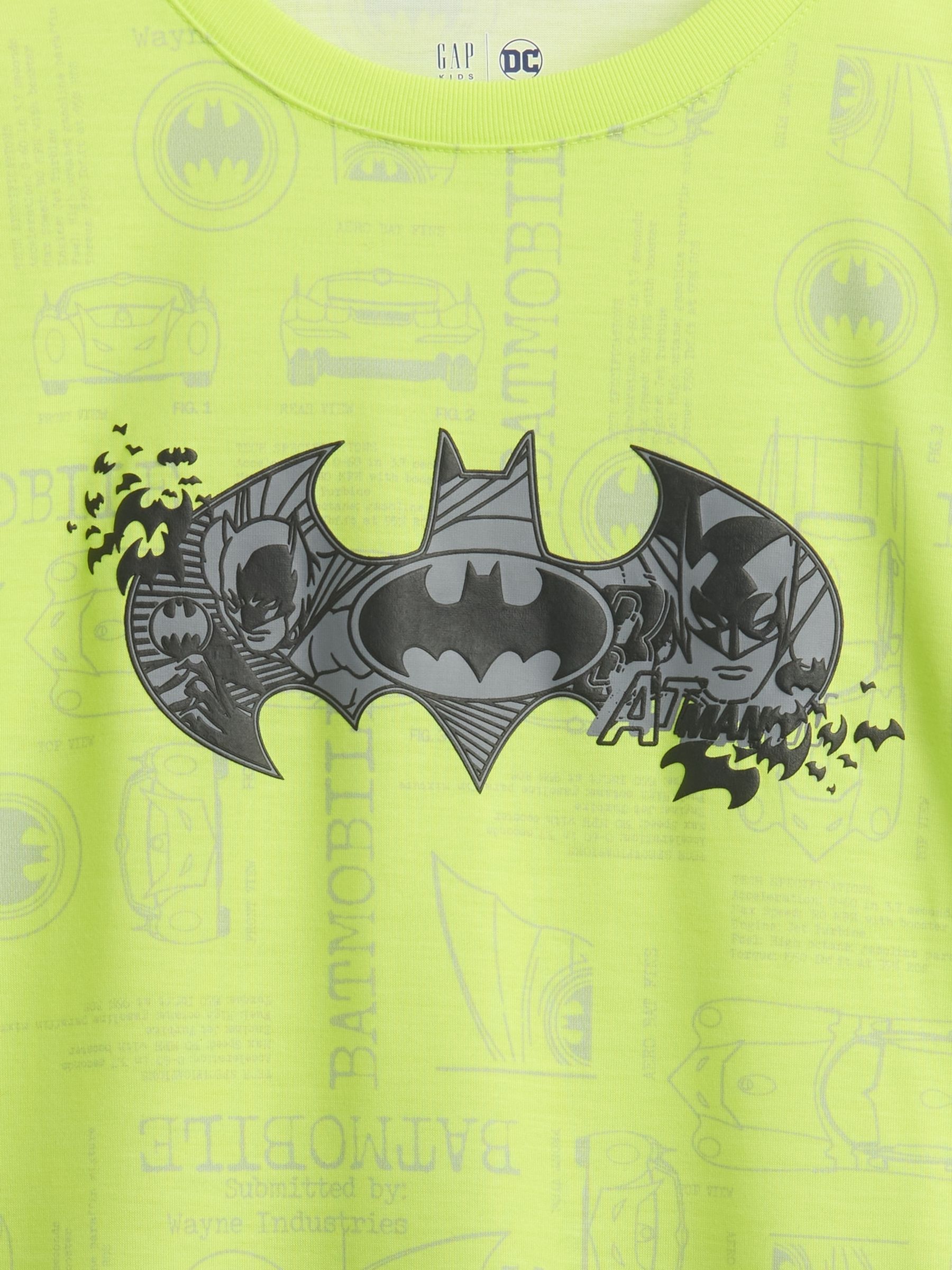 Yellow Batman Recycled Pyjama Short Set (6-13yrs) - Image 3 of 3