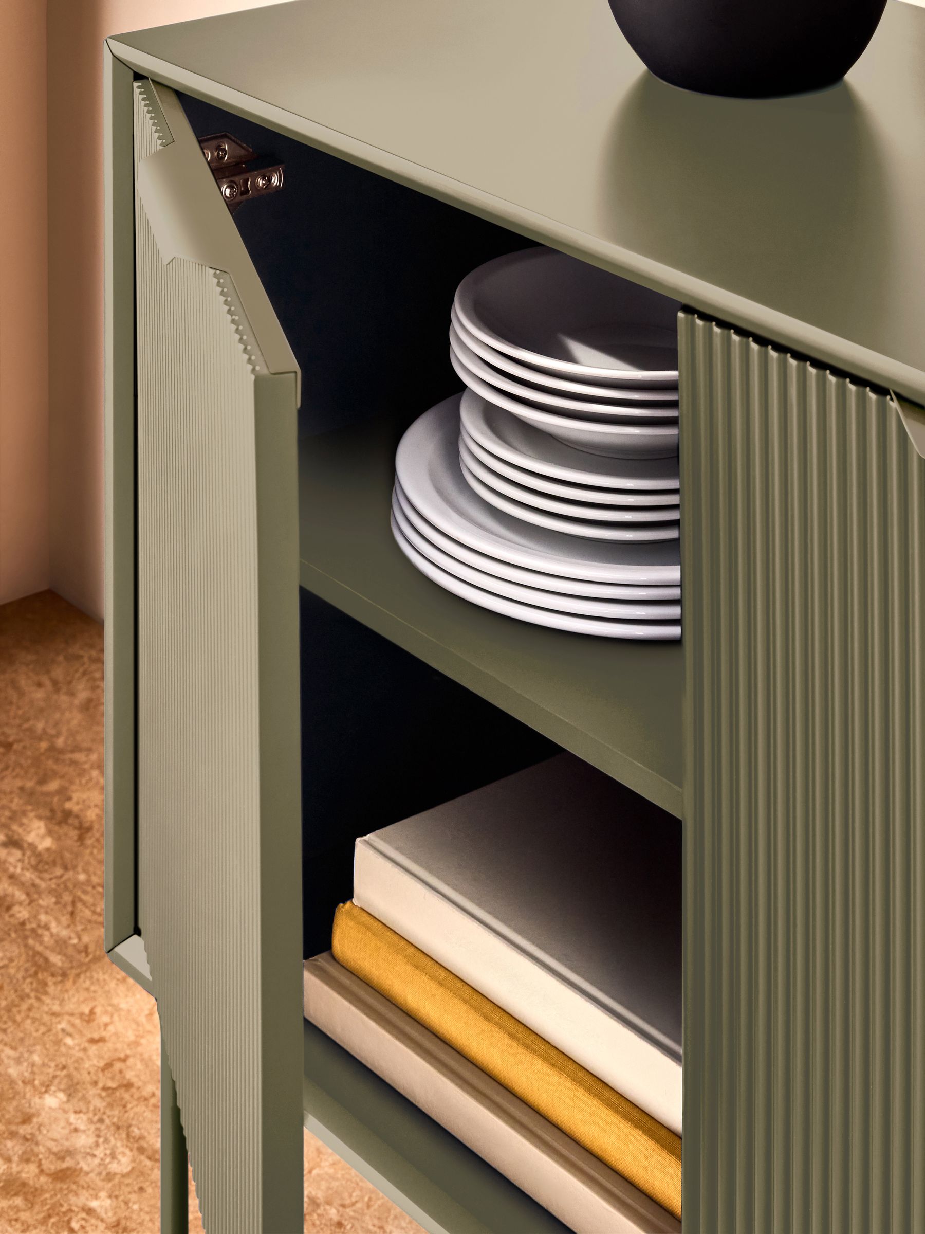 Elian Large Sideboard in Green - Image 2 of 6