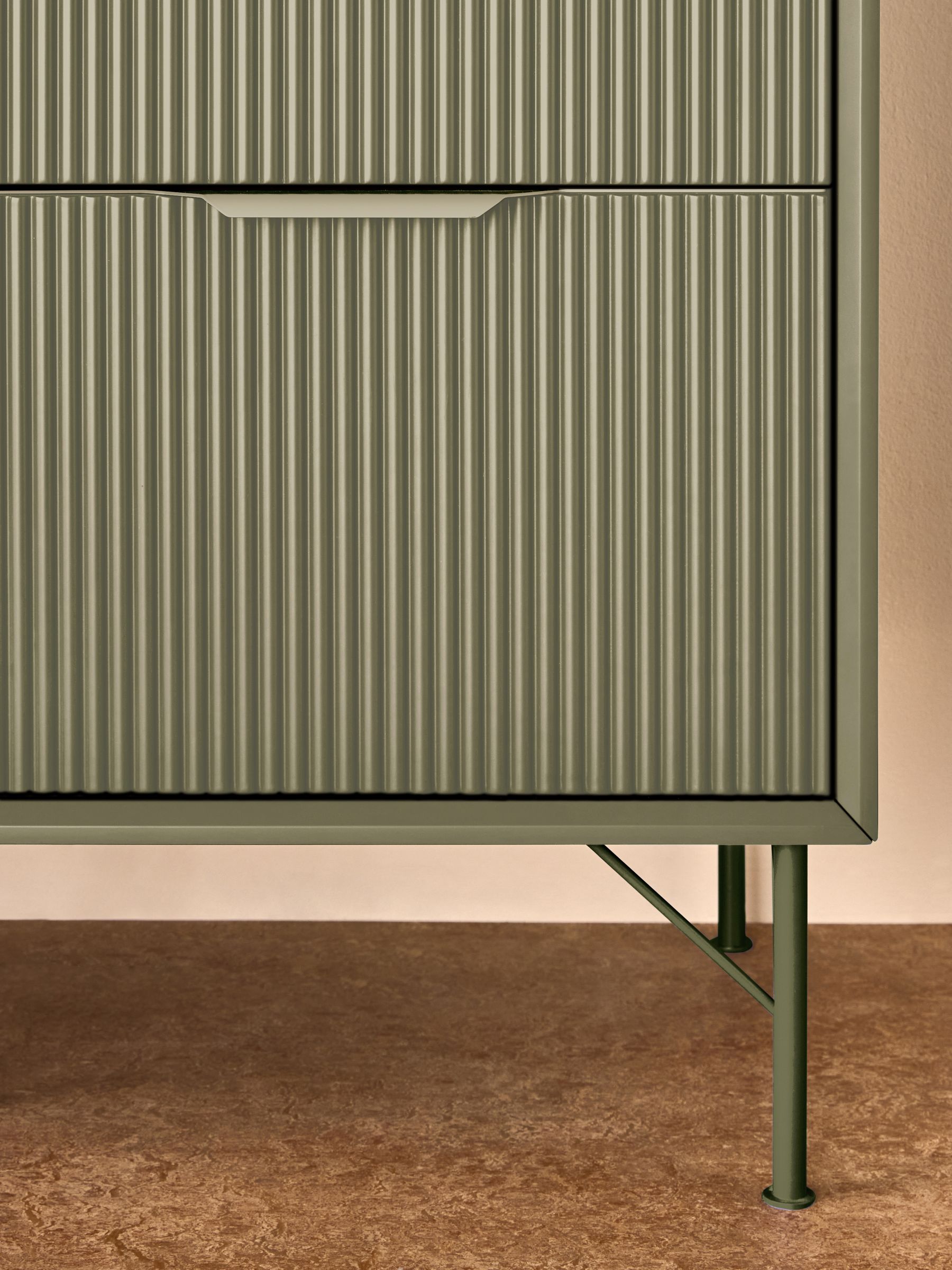 Elian Large Sideboard in Green - Image 4 of 6