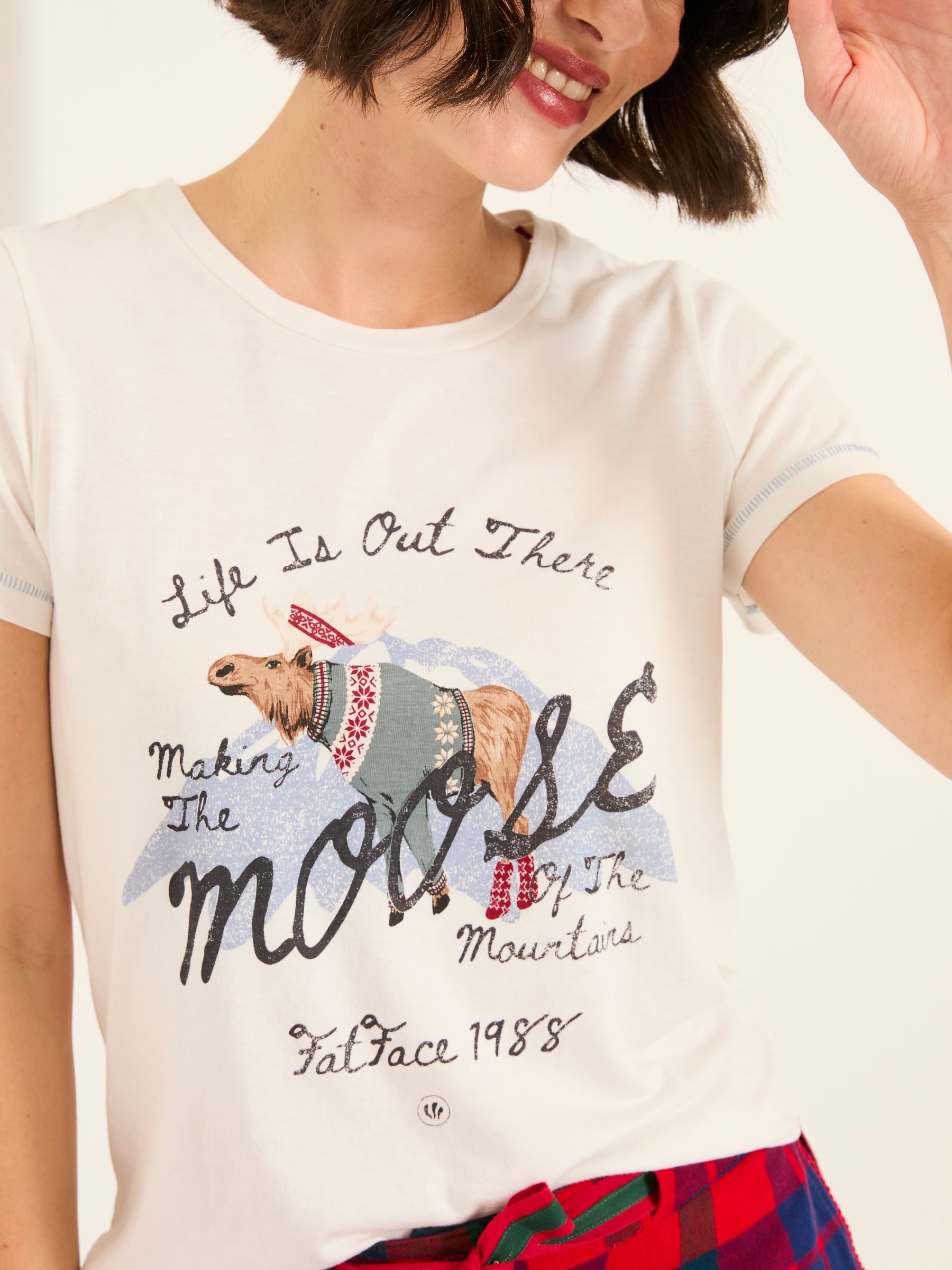 Natalie Ivory Shelter Moose Graphic T Shirt - Image 2 of 4
