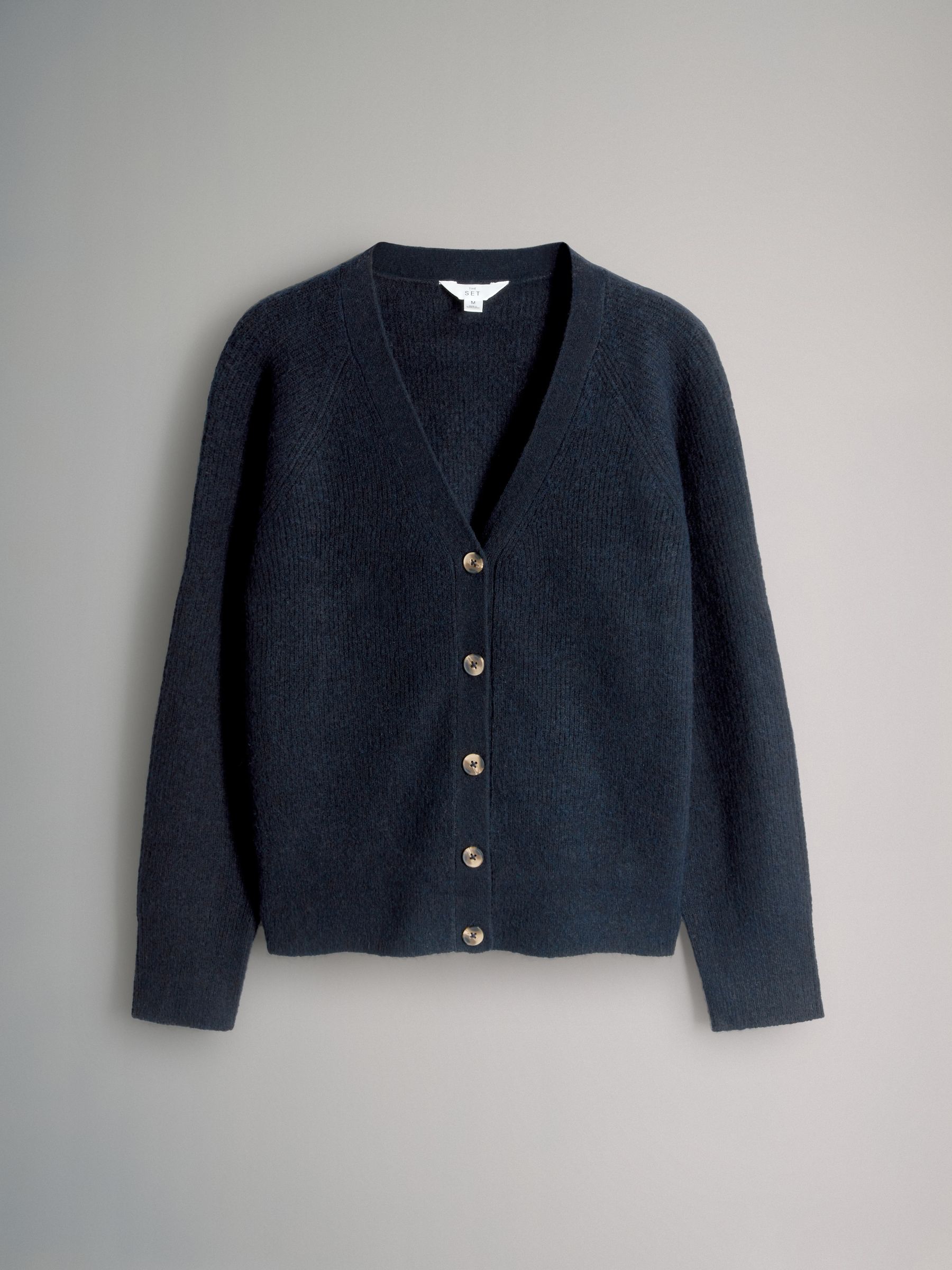 2 Pack Chunky Rib Knitted Cardigans With Wool - Image 3 of 5