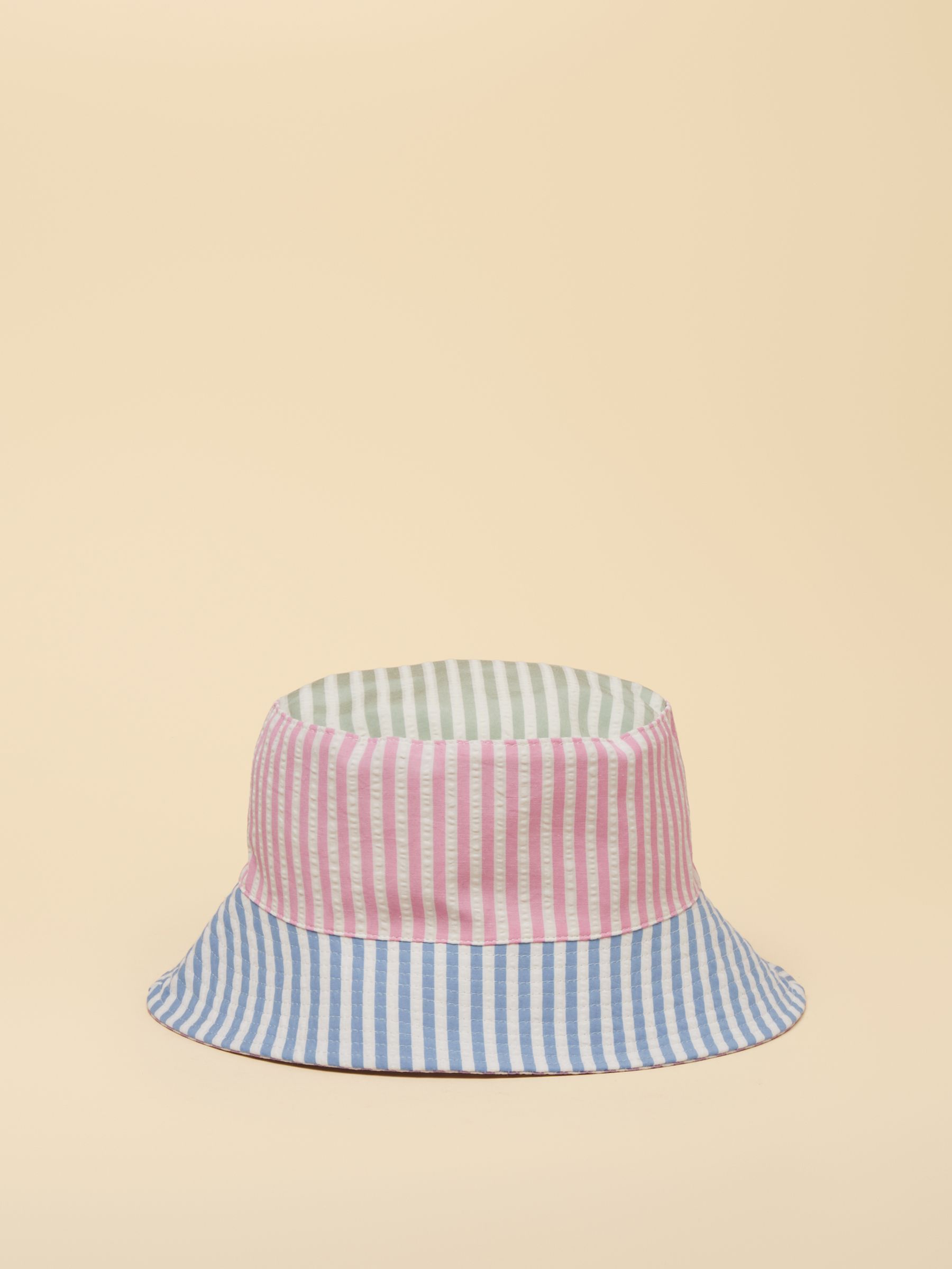 Girls' Bayley Pink Multi Stripe Bucket Hat - Image 2 of 5