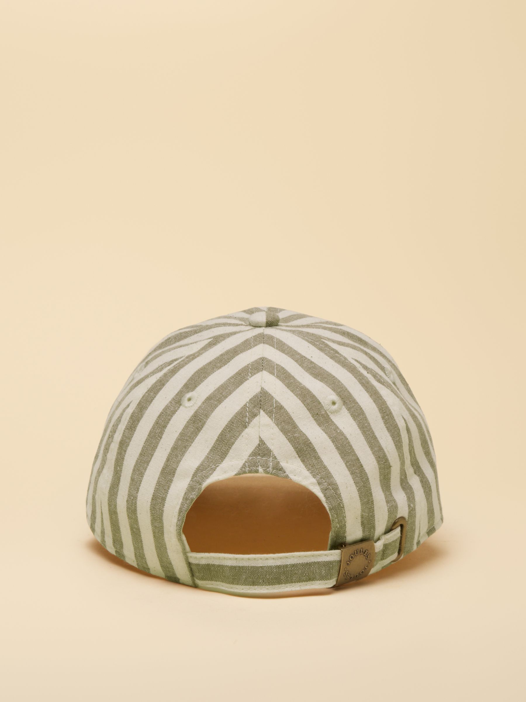 Kids' Daley Green Ecru Stripe Baseball Cap - Image 2 of 4 Kids' Daley Green Ecru Stripe Baseball Cap - Image 2 of 4